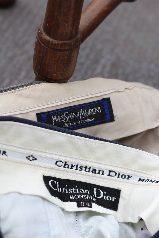Old Yves Saint Laurent & Christian Dior Slacks x2点