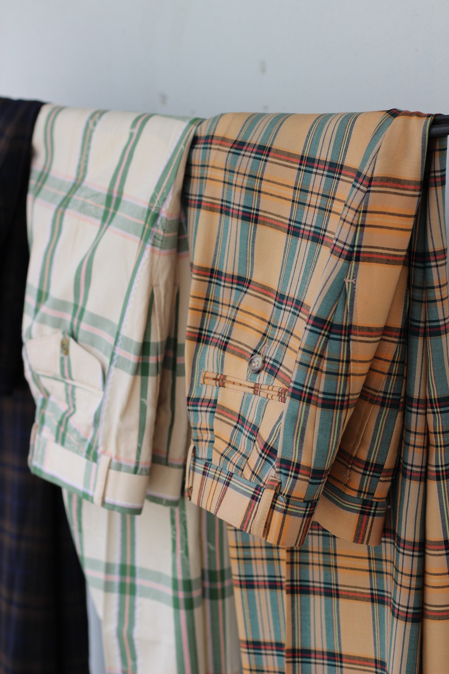 Men's Design Check Slacks x3点