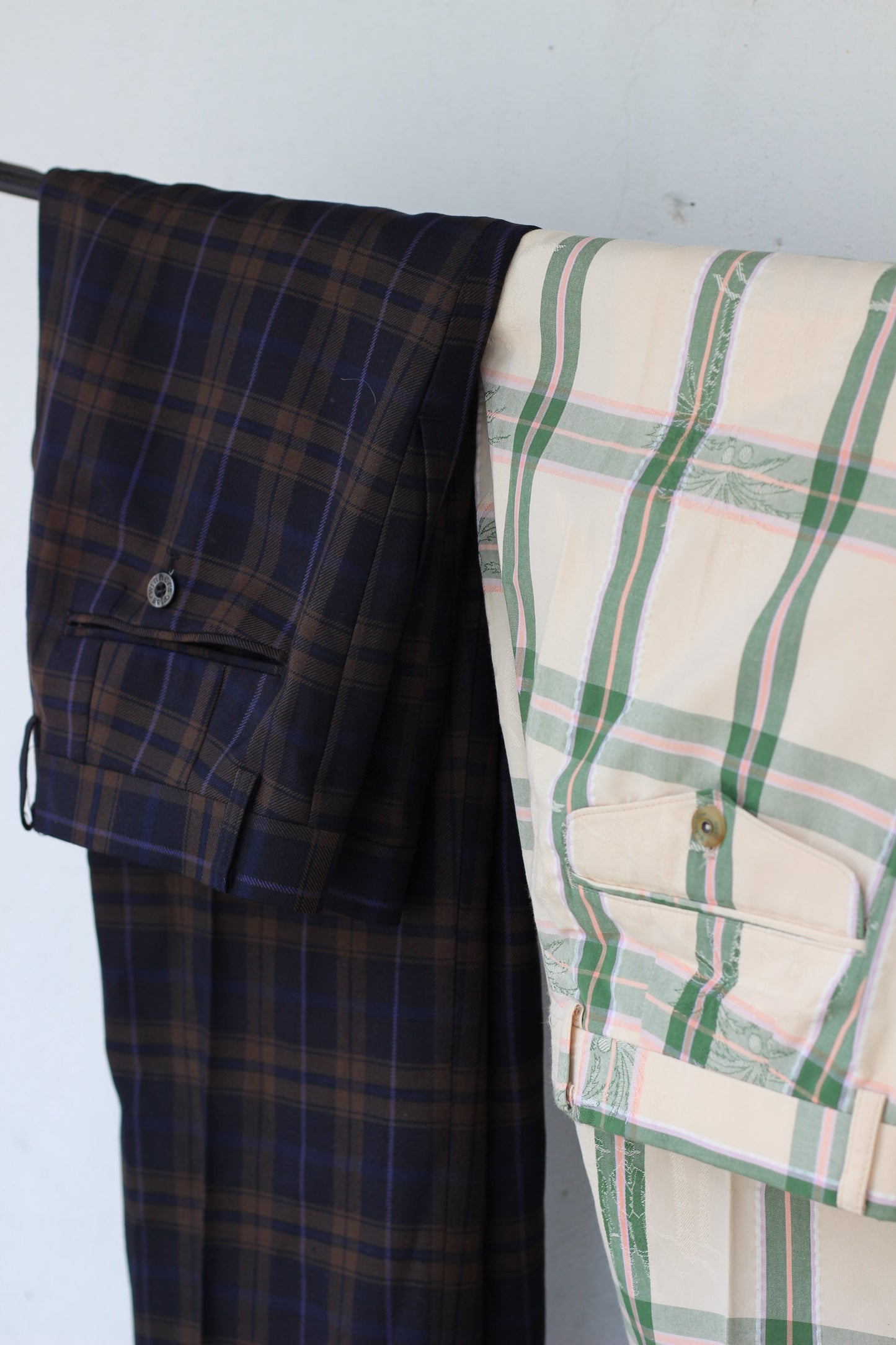 Men's Design Check Slacks x3点