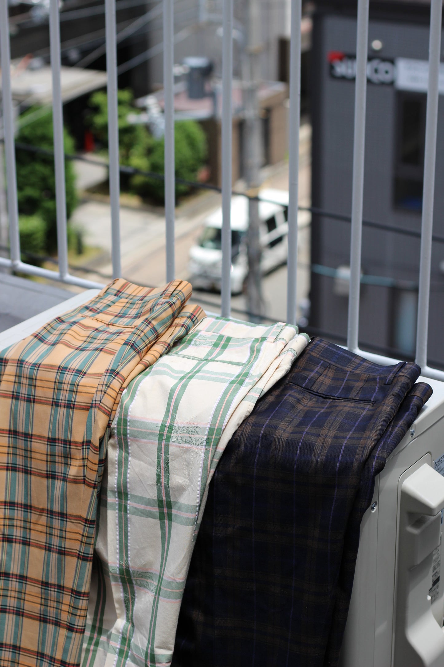 Men's Design Check Slacks x3点