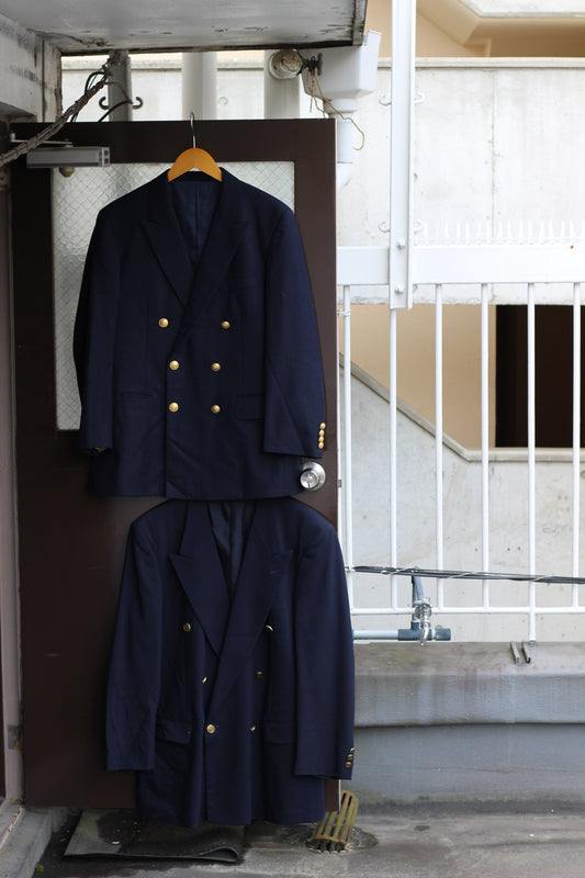 Men's Gold Button American Traditional Style Double Breasted Tailored Jacket x2点