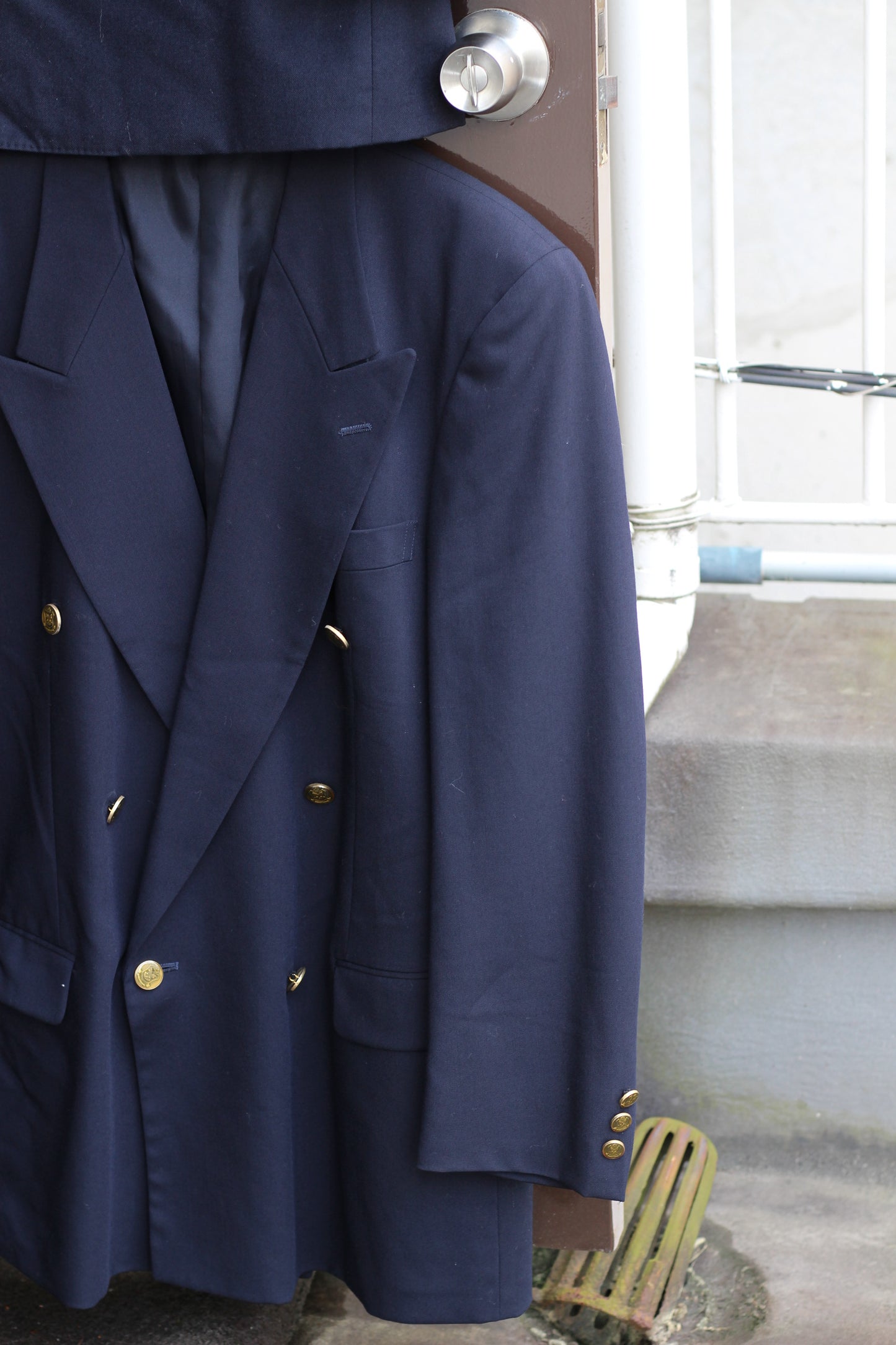 Men's Gold Button American Traditional Style Double Breasted Tailored Jacket x2点