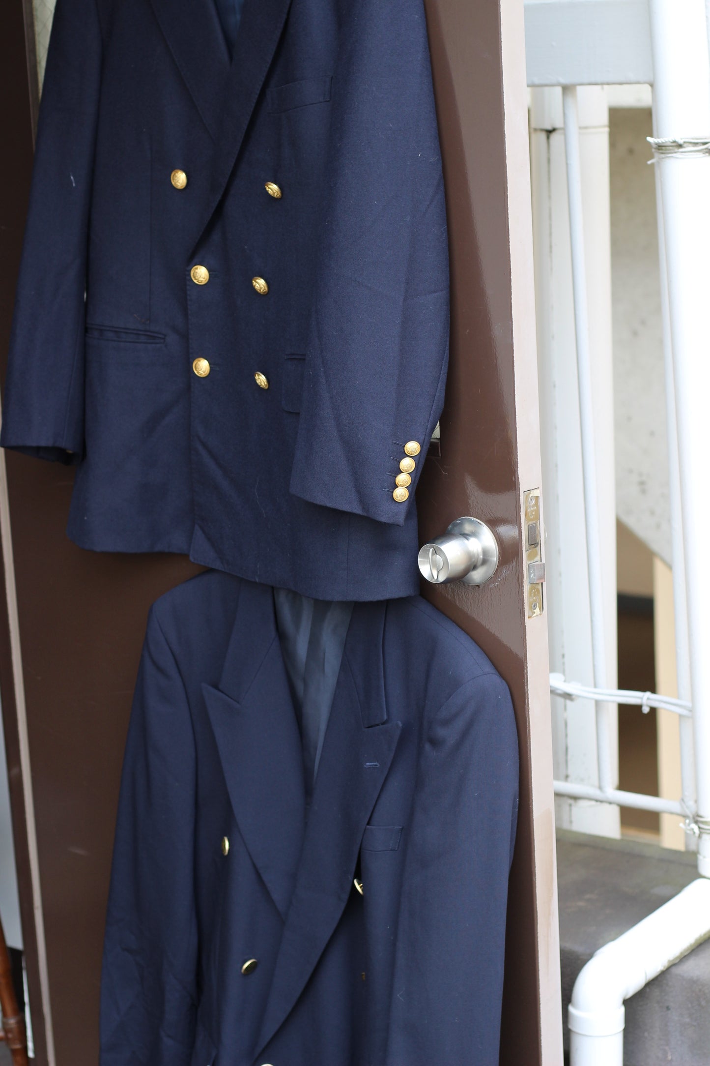 Men's Gold Button American Traditional Style Double Breasted Tailored Jacket x2点