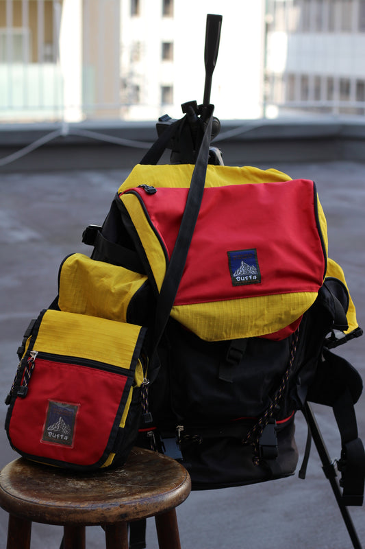BUFFA Vintage Outdoor Mountain Backpack & Shoulder Bag set x2点