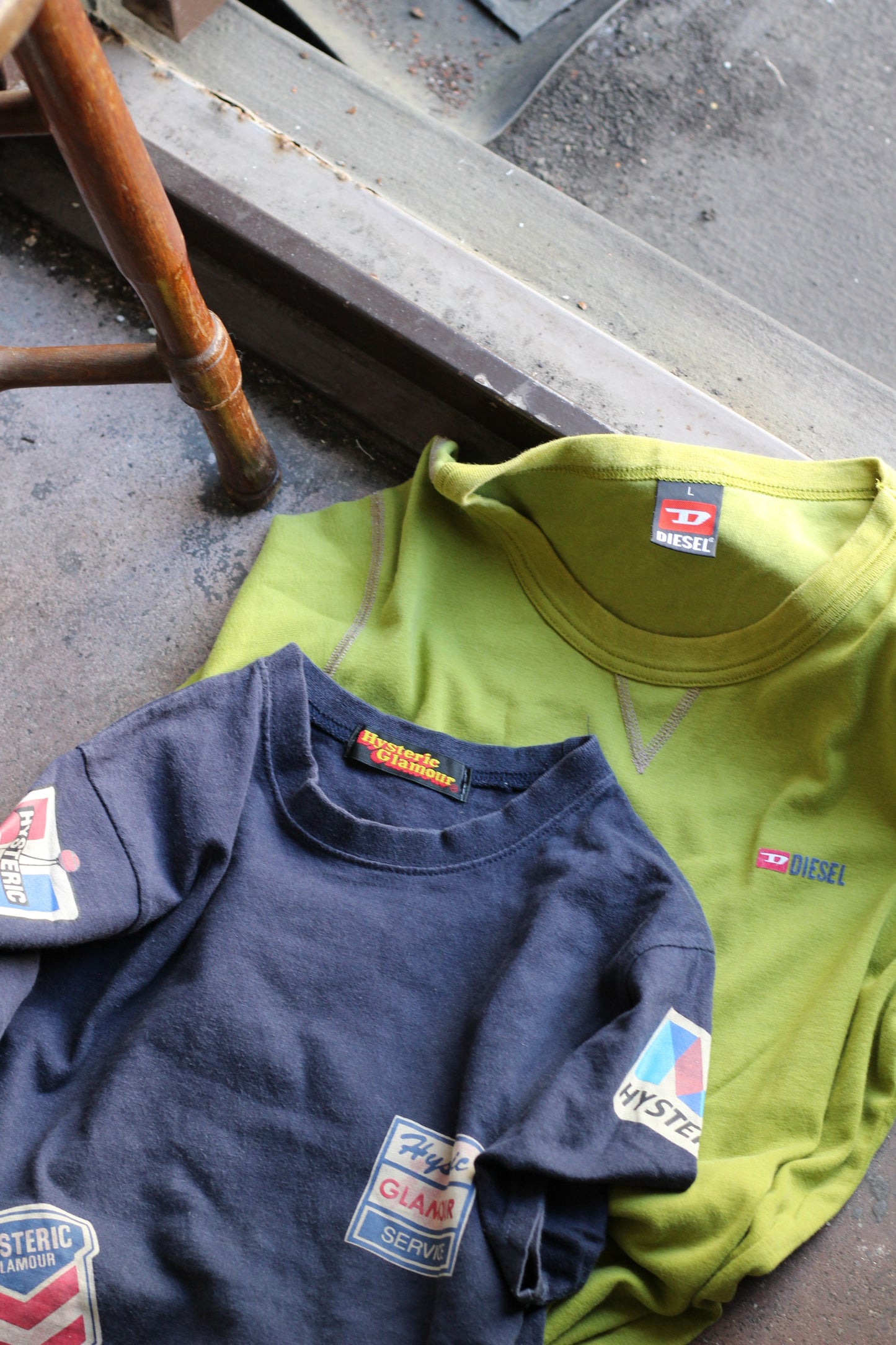 00's Y2K Style Hysteric Glamour & Diesel T-Shirt x2点