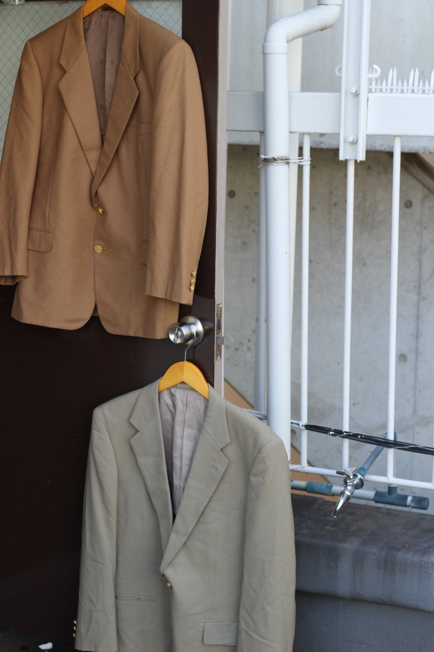Men's American Traditional Gold Button Tailored Jacket x3点