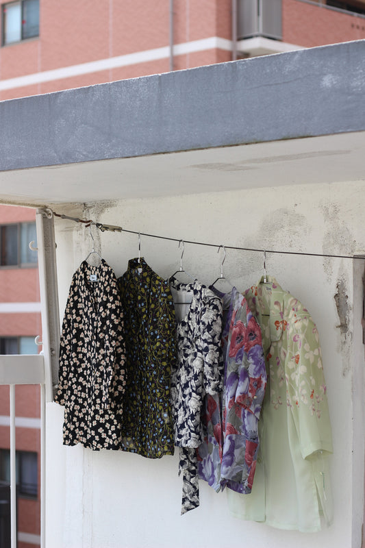 Vintage Flower Short Sleeve Blouse x10点