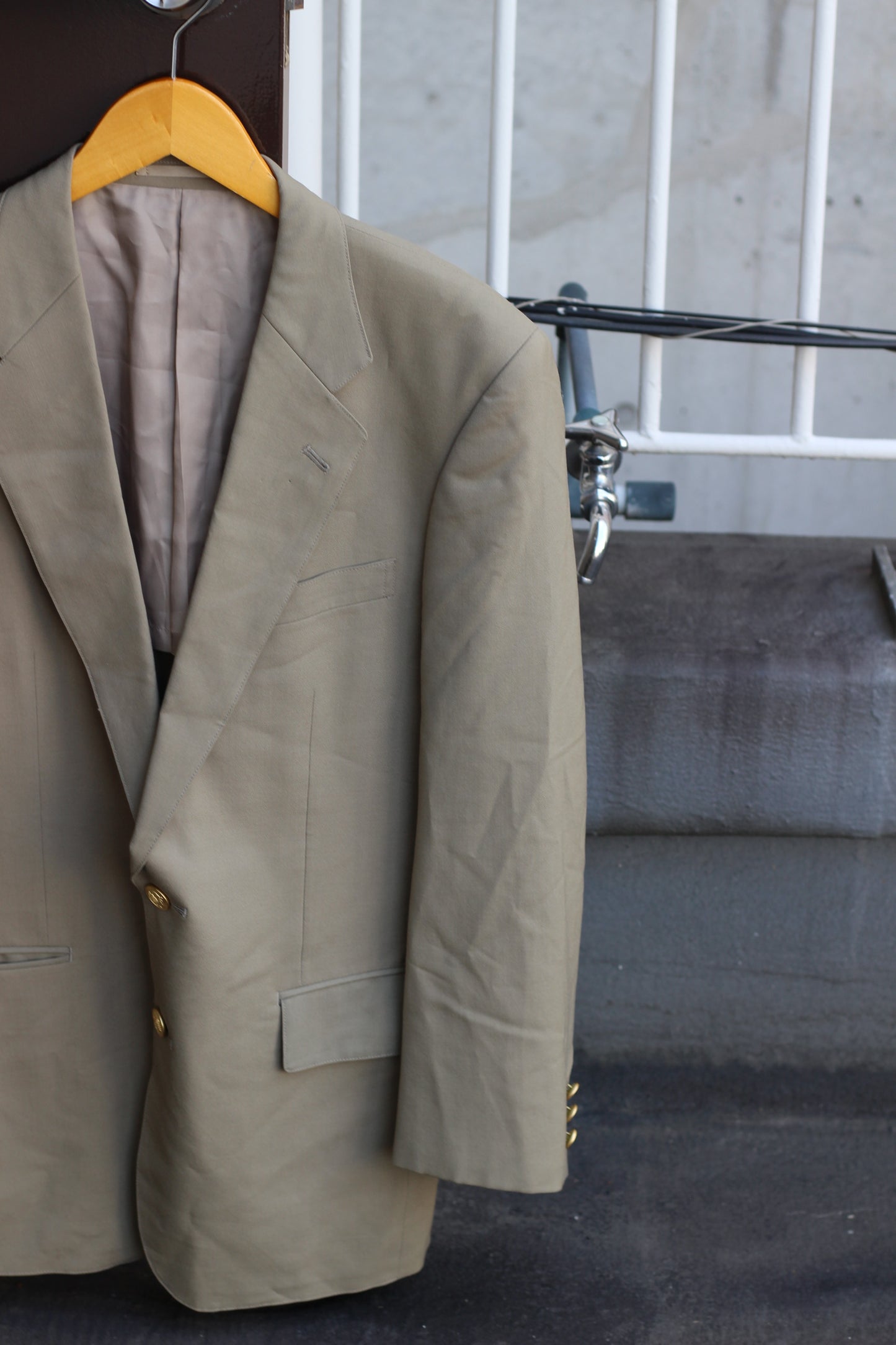 Men's American Traditional Gold Button Tailored Jacket x3点