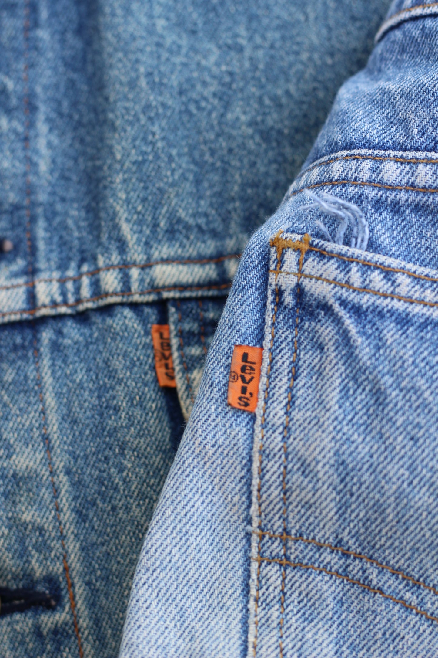 80's 90's Levi's Orange Tab Denim Jacket & Denim Pants x2点