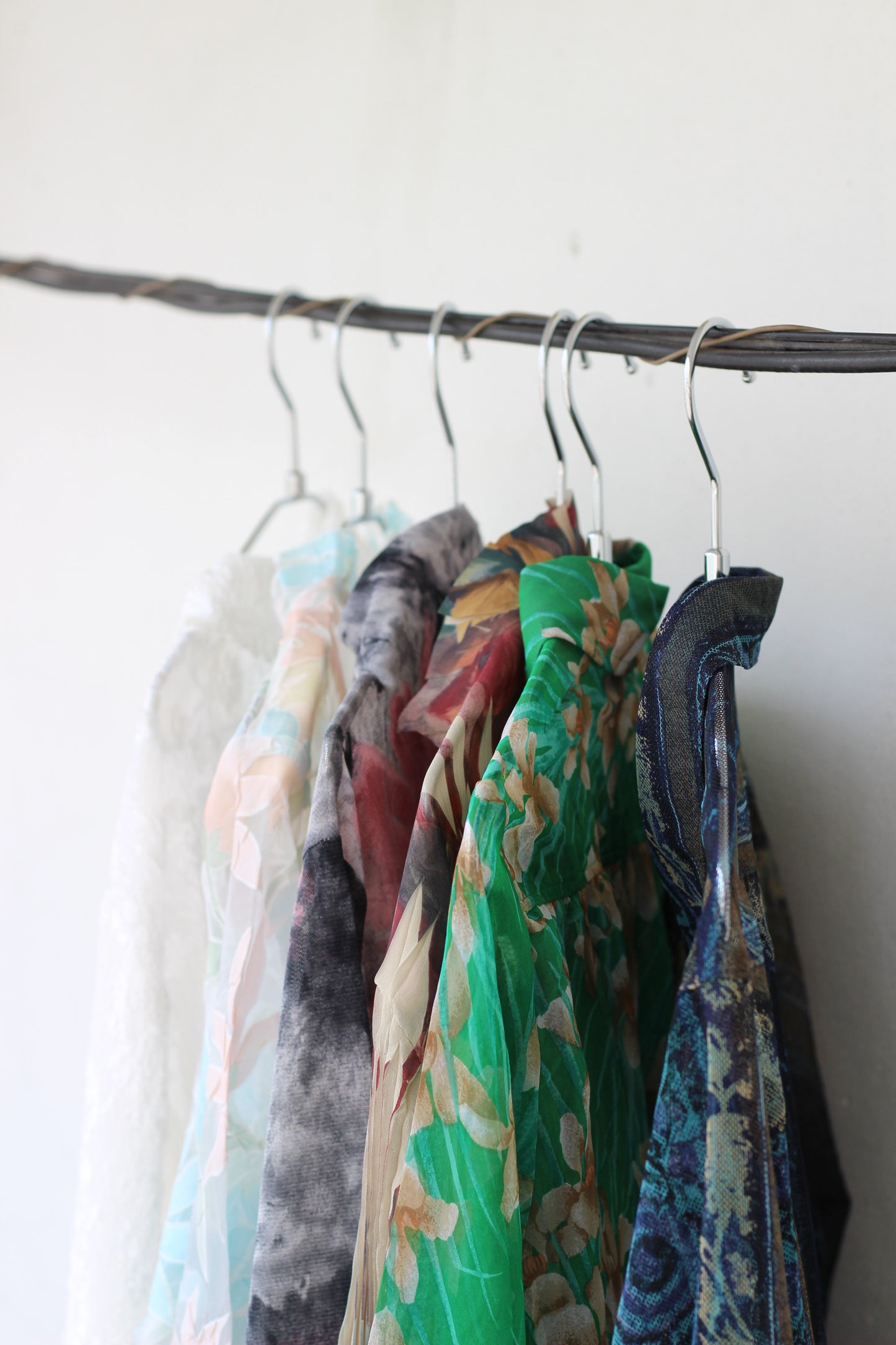 Vintage Sheer Design Long Sleeve Blouse x6点
