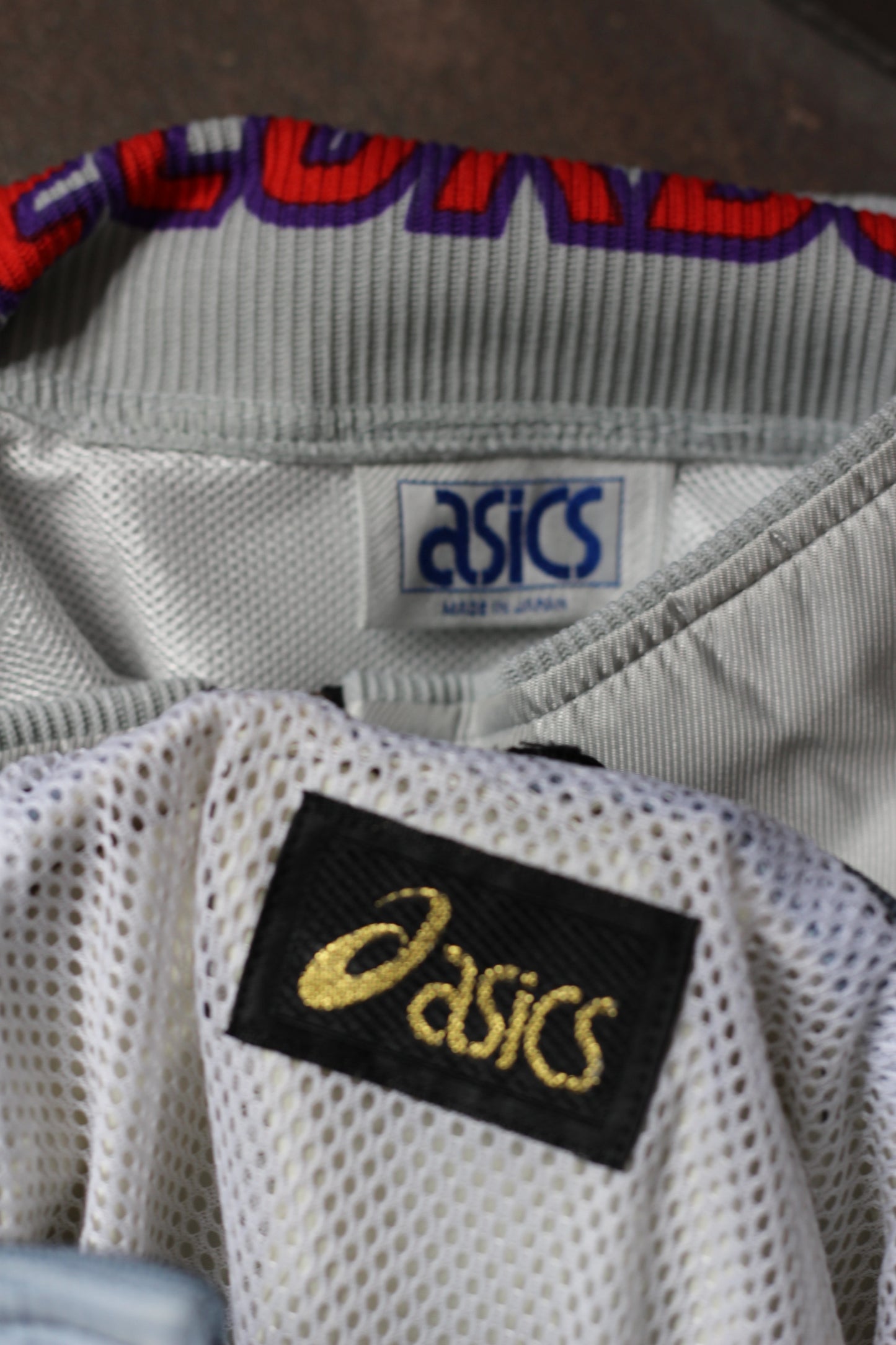 90's asics Vintage Nylon Tech Jacket x2点