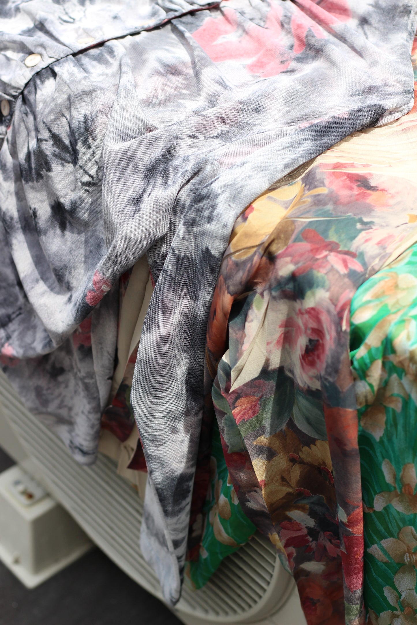 Vintage Sheer Design Long Sleeve Blouse x6点