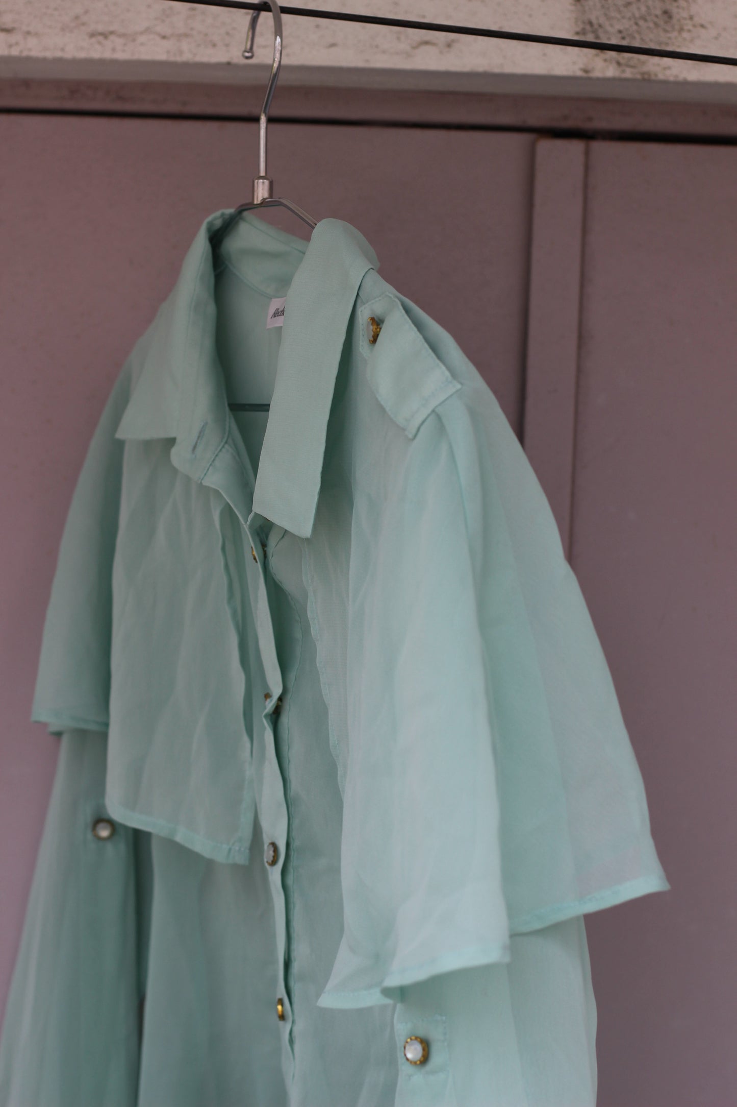 Vintage Sheer Long Sleeve Blouse x4点