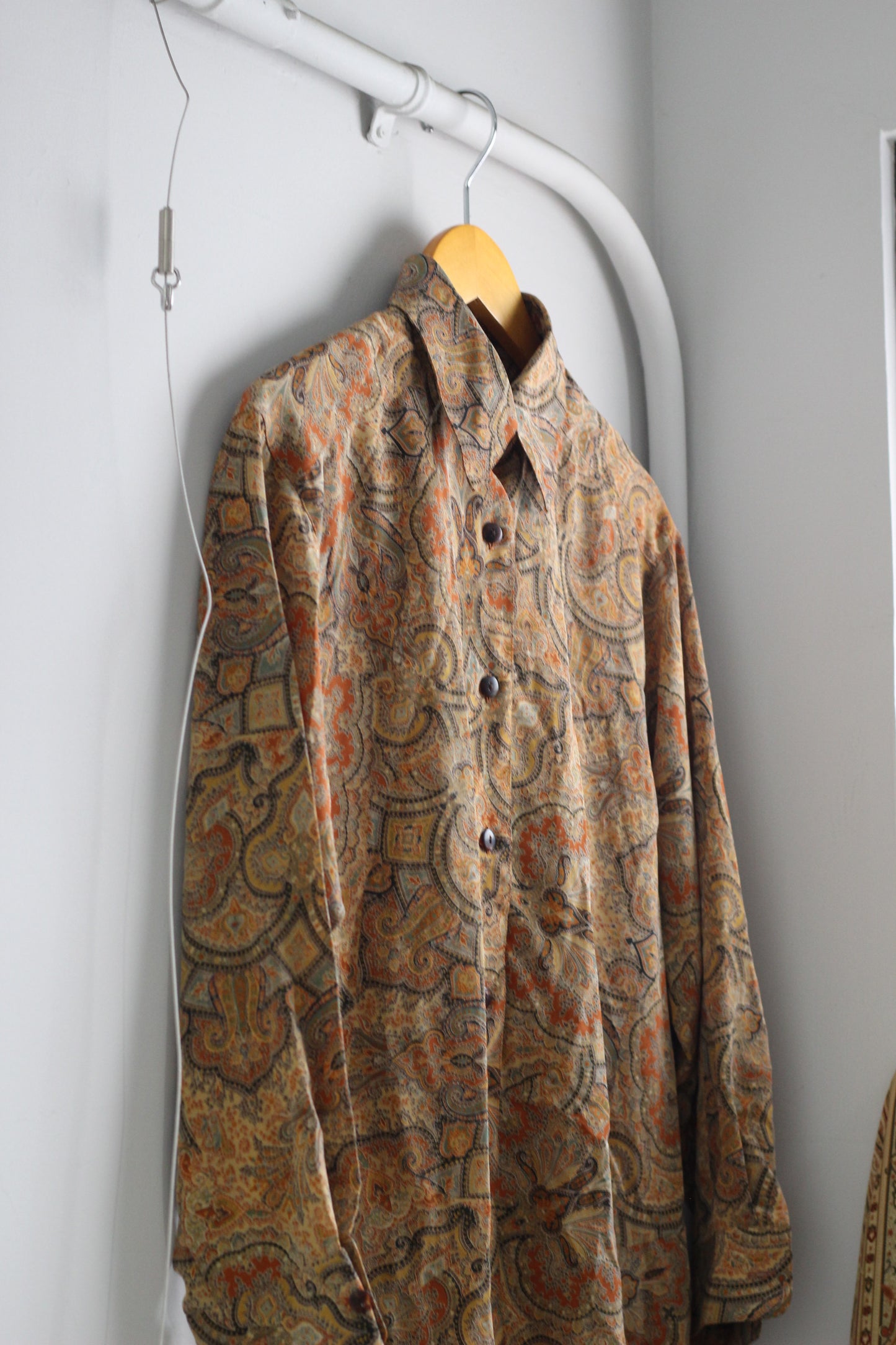 Vintage Design Long Sleeve Shirt Blouse x4点