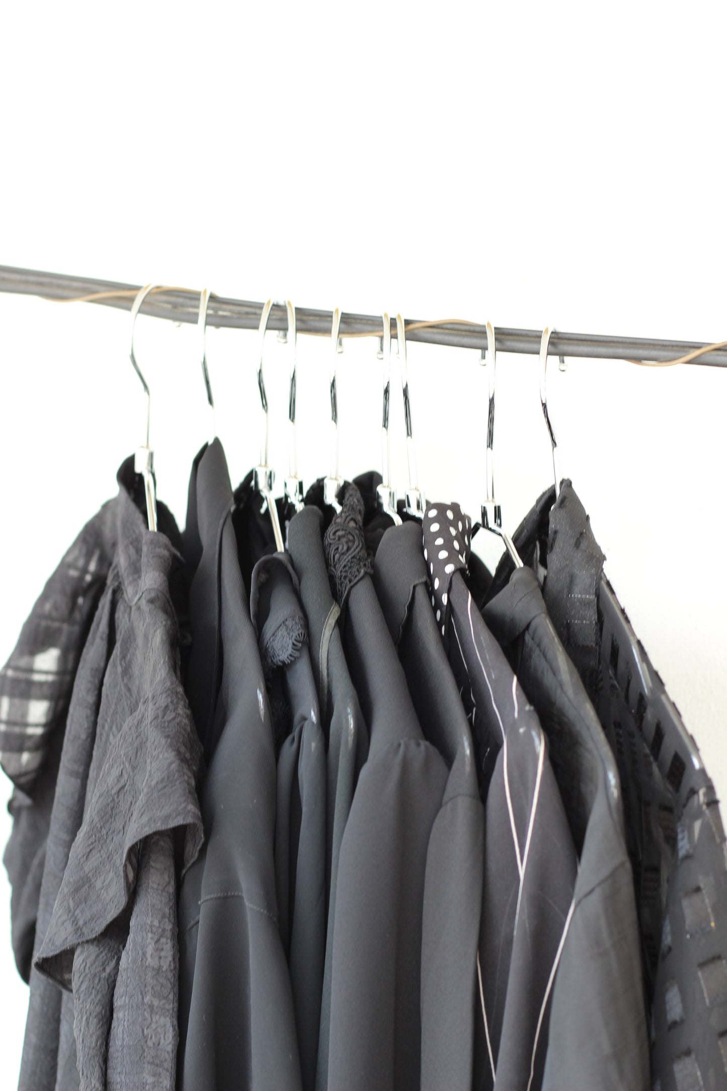 Vintage Black Sheer Blouse x9点