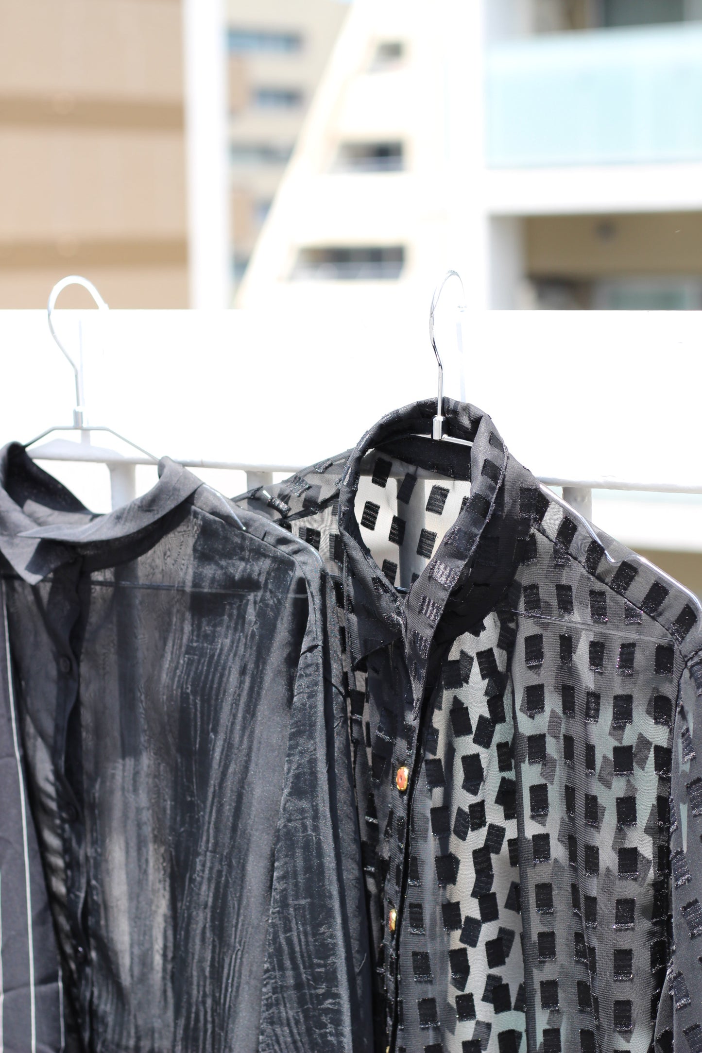 Vintage Black Sheer Blouse x9点