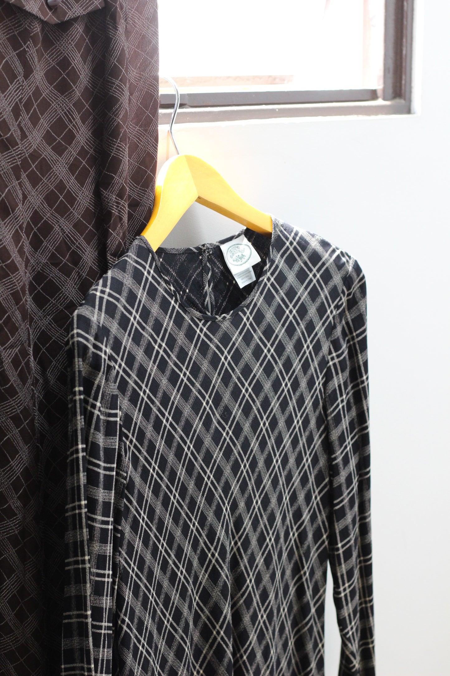 Vintage Check Long Sleeve One-Piece x2点