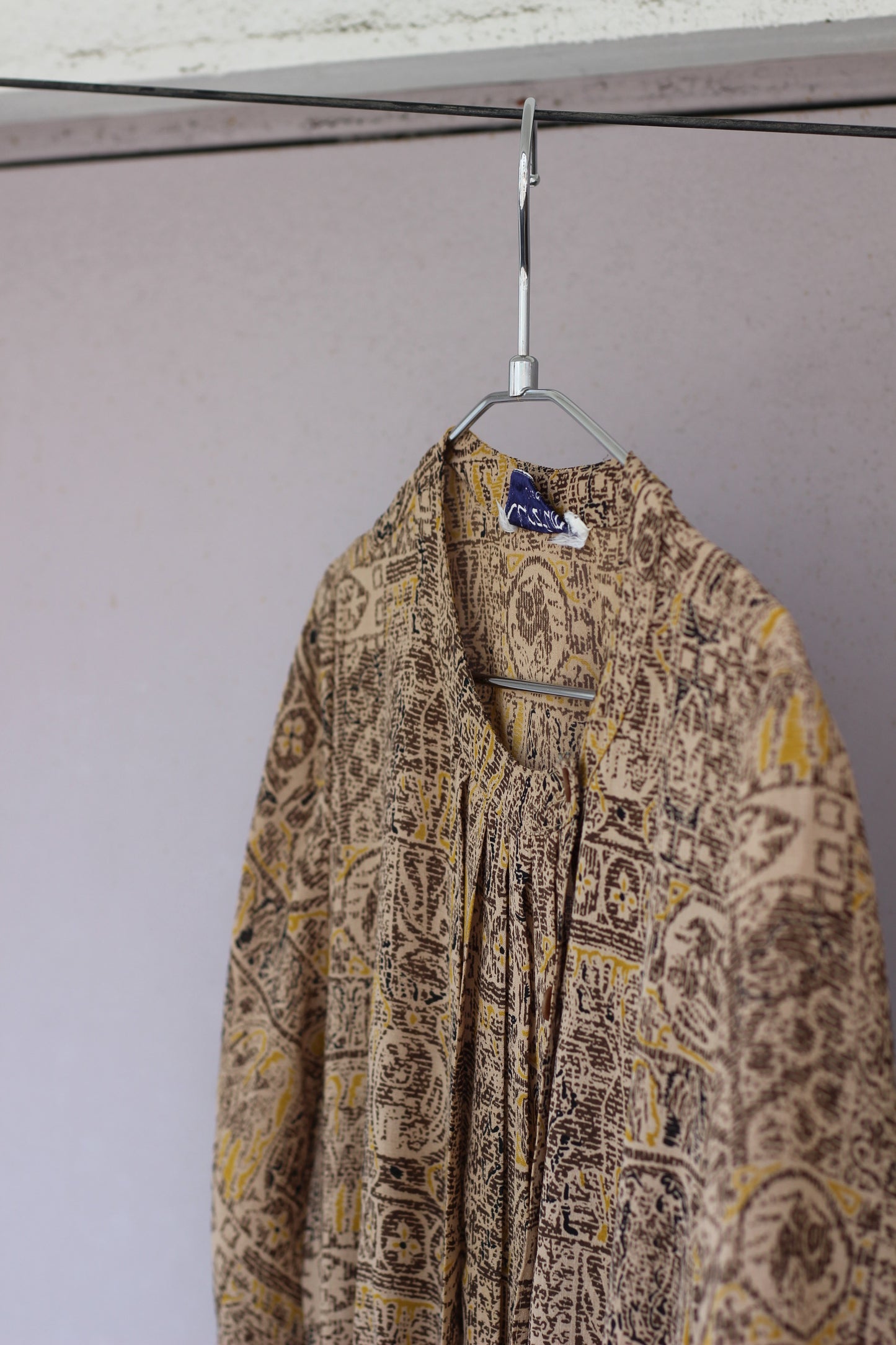 Vintage Design Pattern Short Sleeve One-Piece x10点