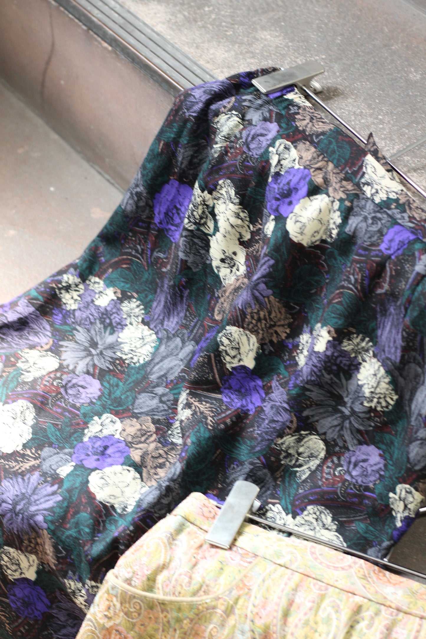 Vintage Flower Design Tight Skirt x2点