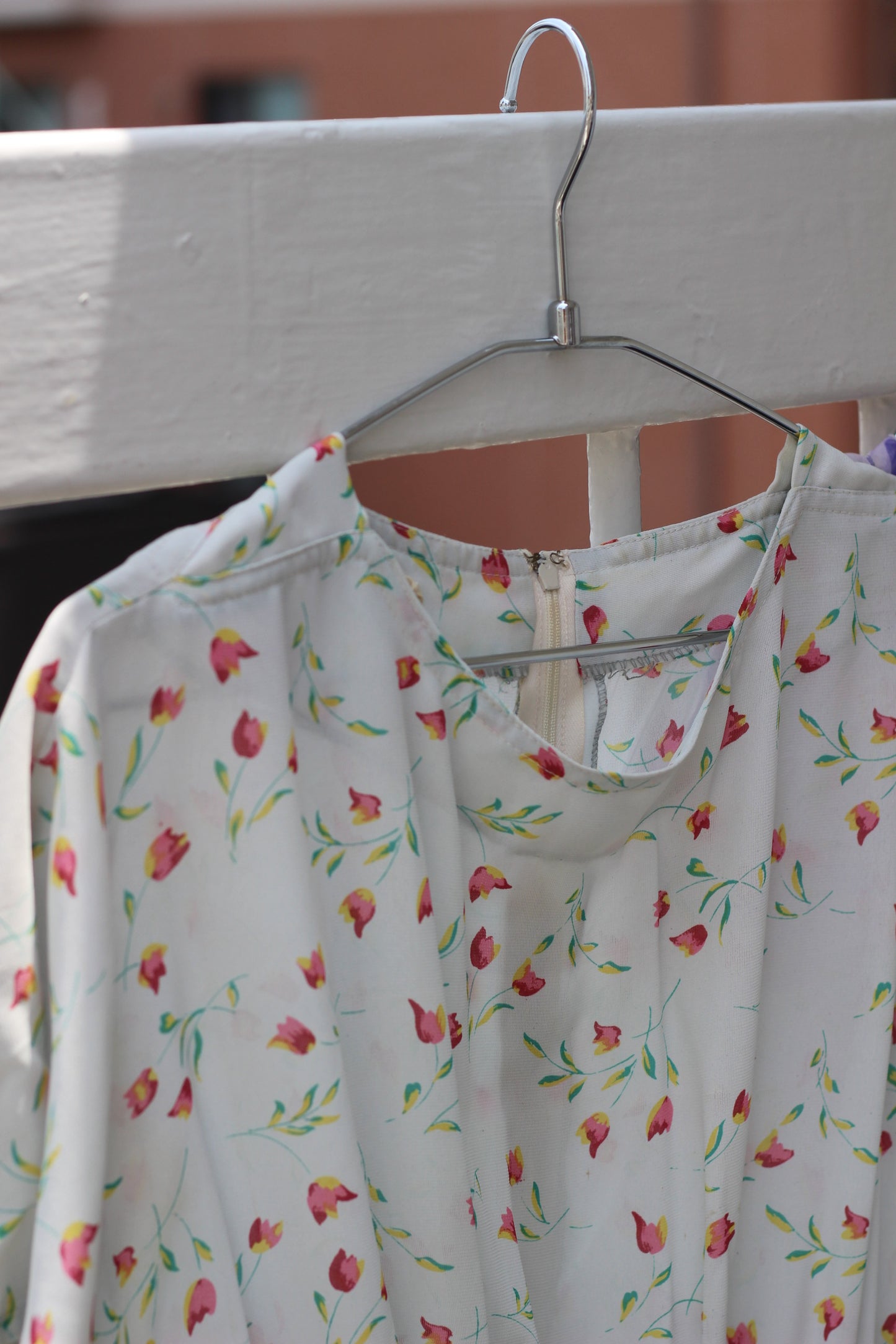 Vintage Floral Short Sleeve One-Piece x3点