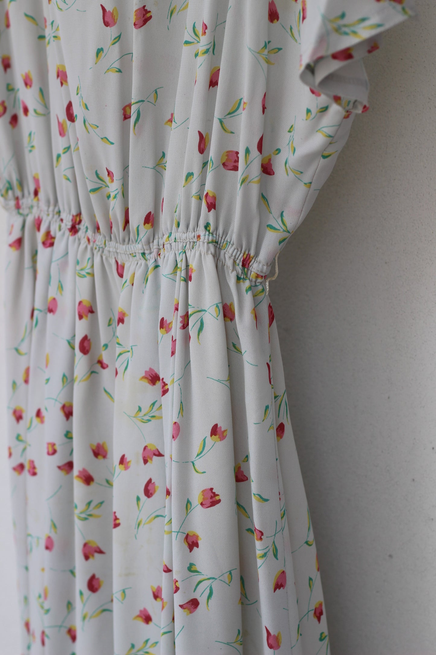 Vintage Floral Short Sleeve One-Piece x3点