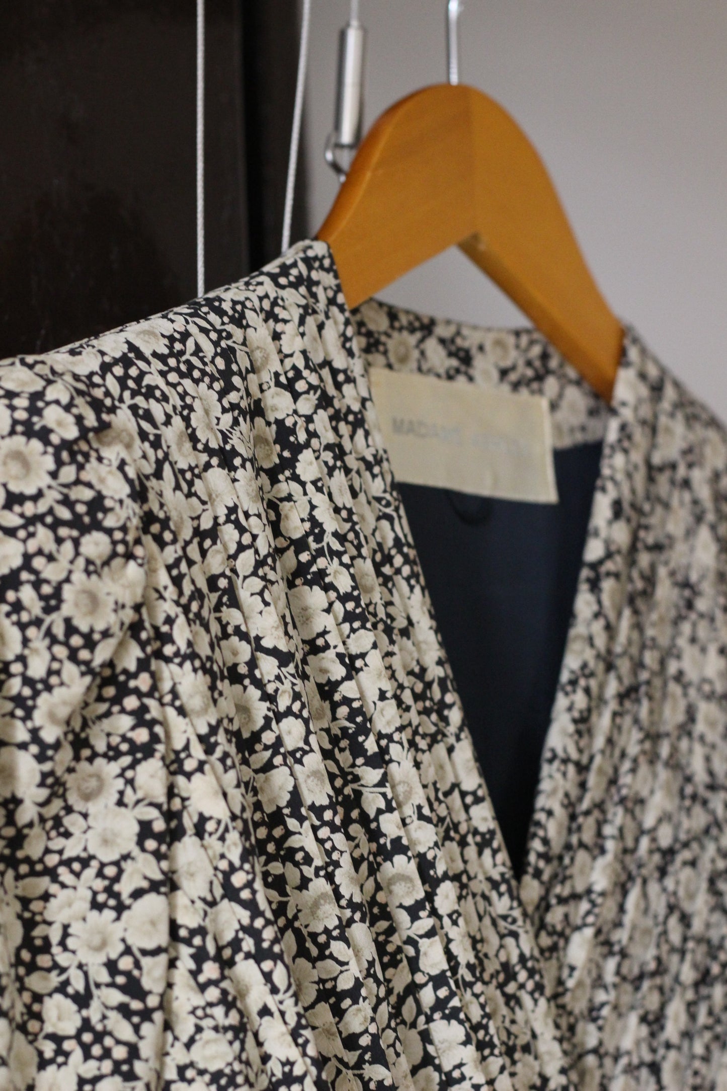 Vintage Retro Flower Long Sleeve One-Piece x3点