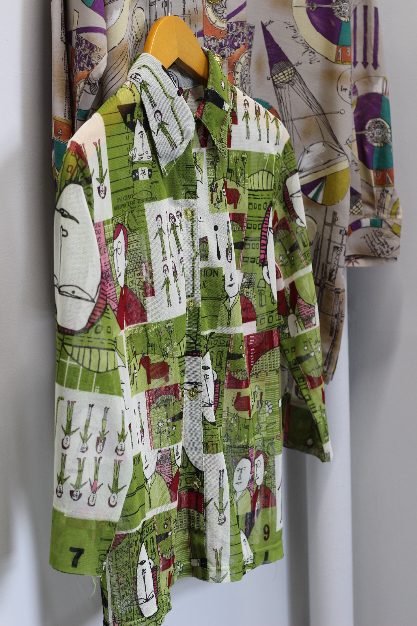 Vintage Design Long Sleeve Blouse x4点