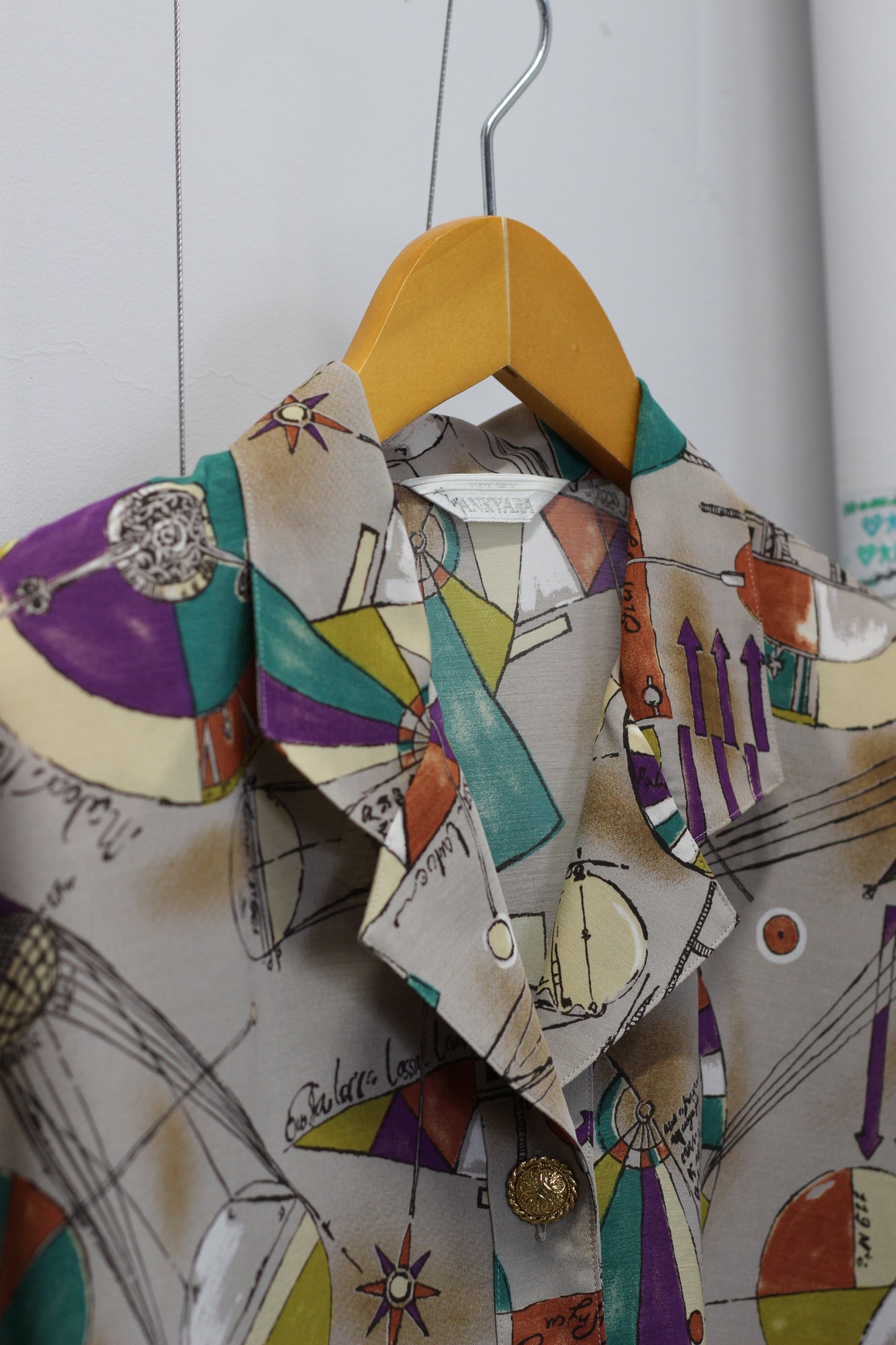 Vintage Design Long Sleeve Blouse x4点