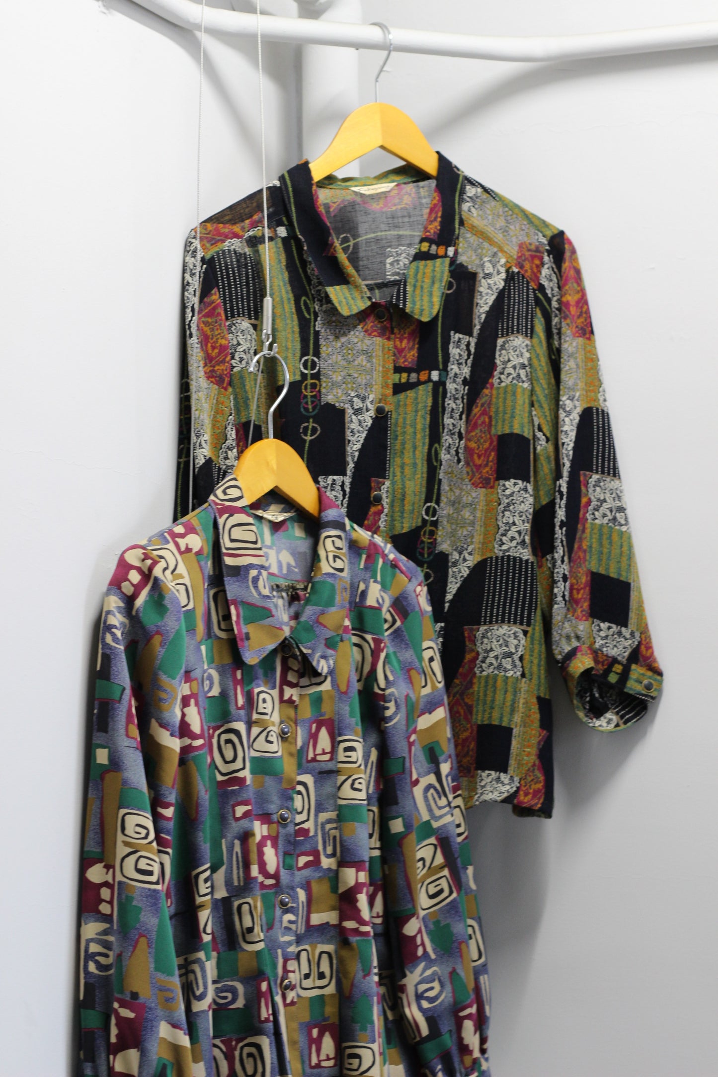 Vintage Design Long Sleeve Blouse x4点