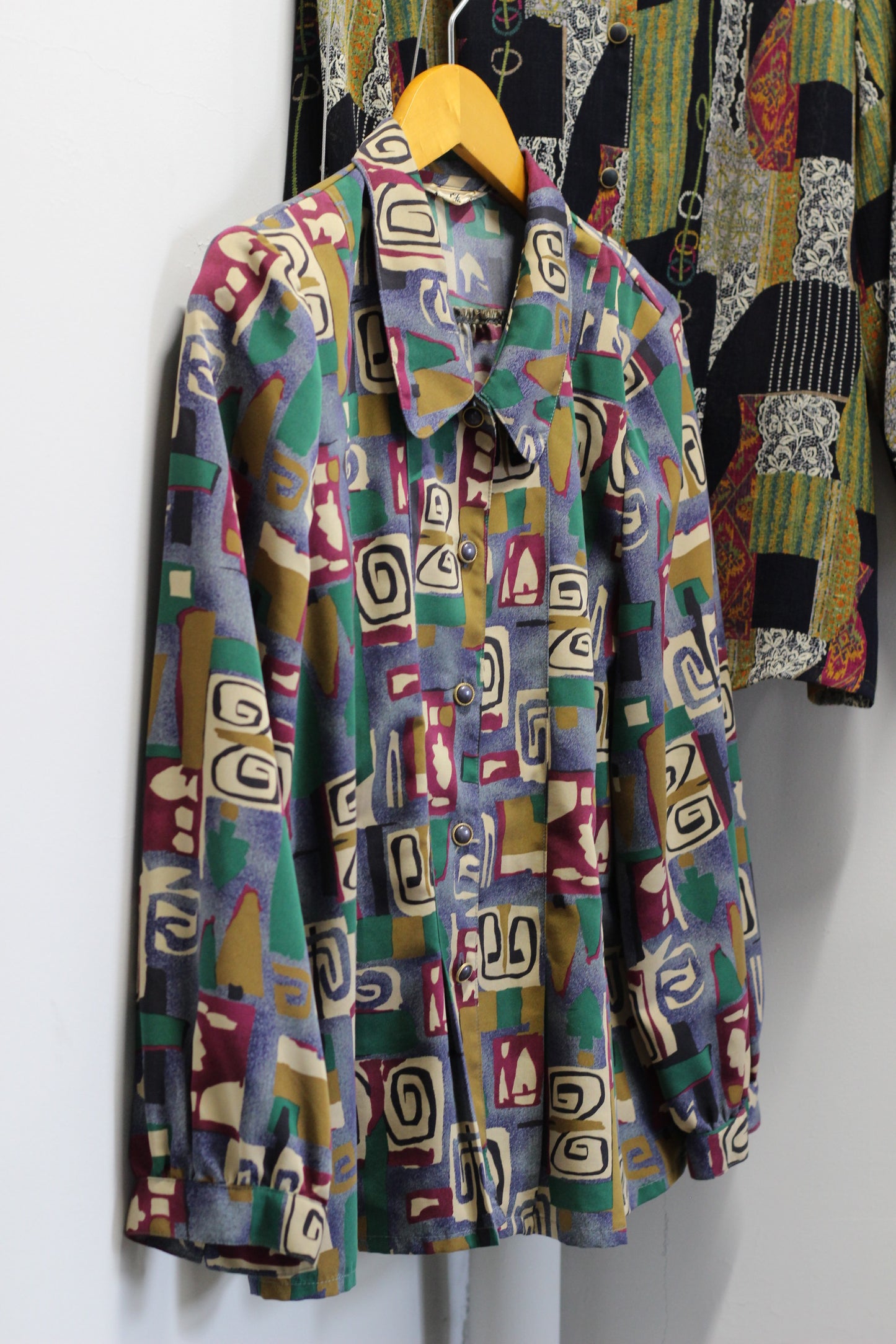 Vintage Design Long Sleeve Blouse x4点