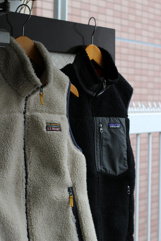 Patagonia Retro-X Vest & 90's L.L.Bean Boa Vest set x2点