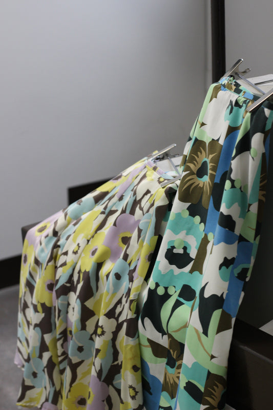 Vintage Retro Flower Skirt x2点