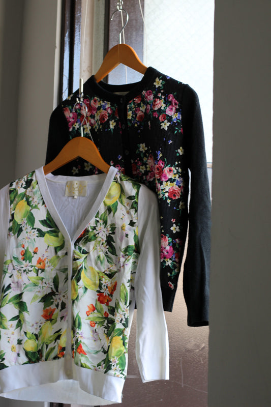 Flower Design Cardigan x2点
