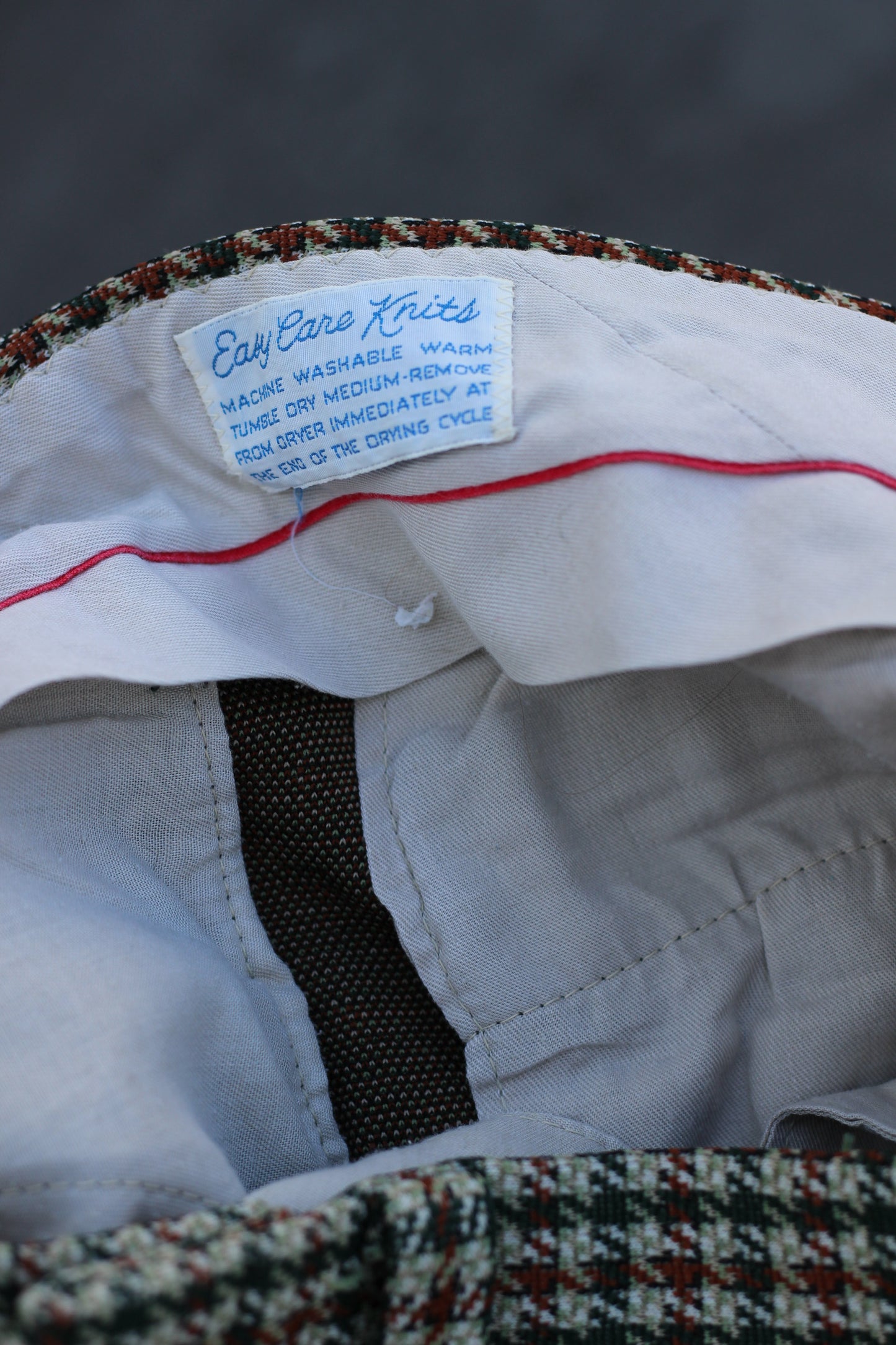 Men's vintage Check Design Bottoms x3点