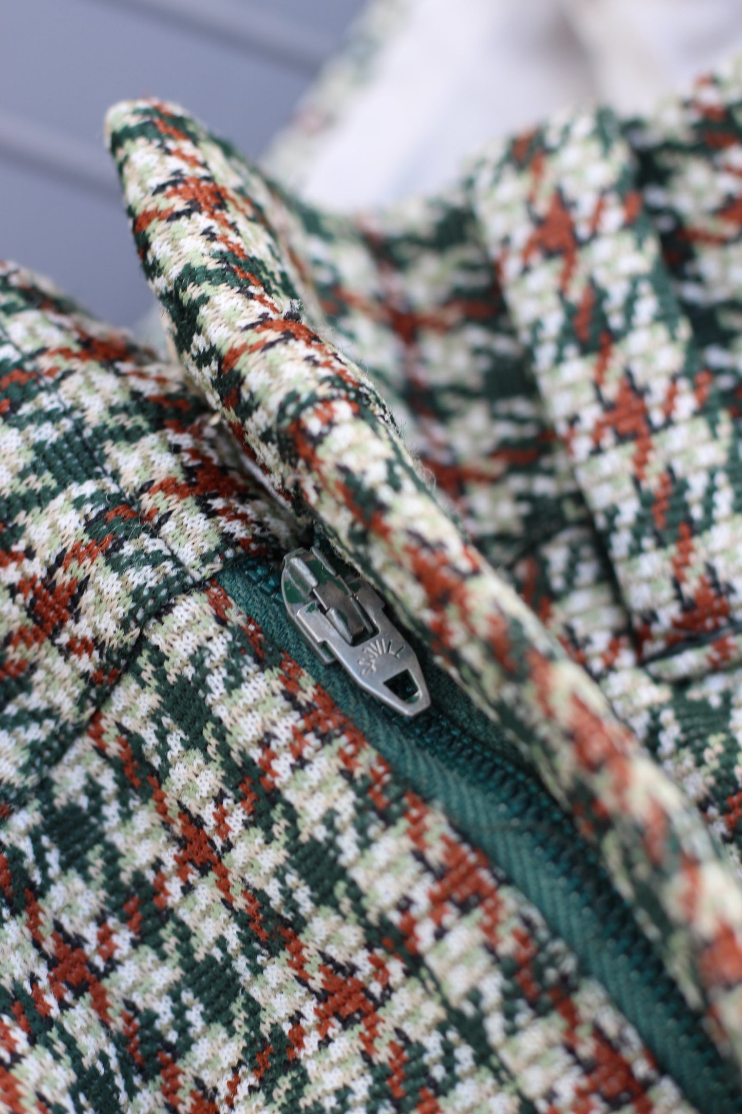 Men's vintage Check Design Bottoms x3点