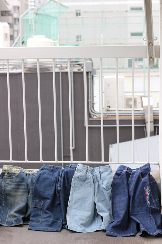 Y2K Style Men's Denim Shorts x6点