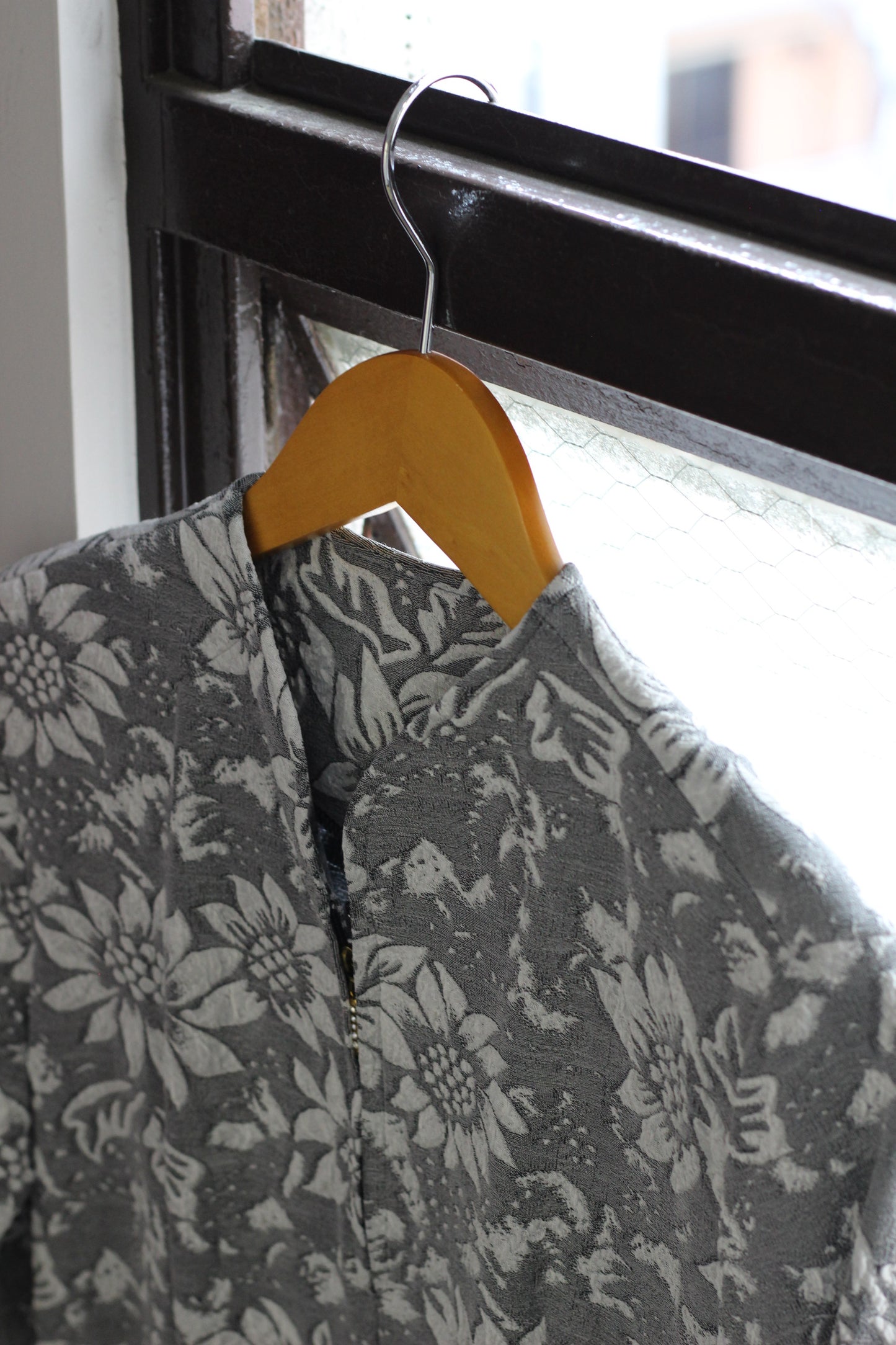 Vintage Jacquard Long Sleeve One-Piece x2点
