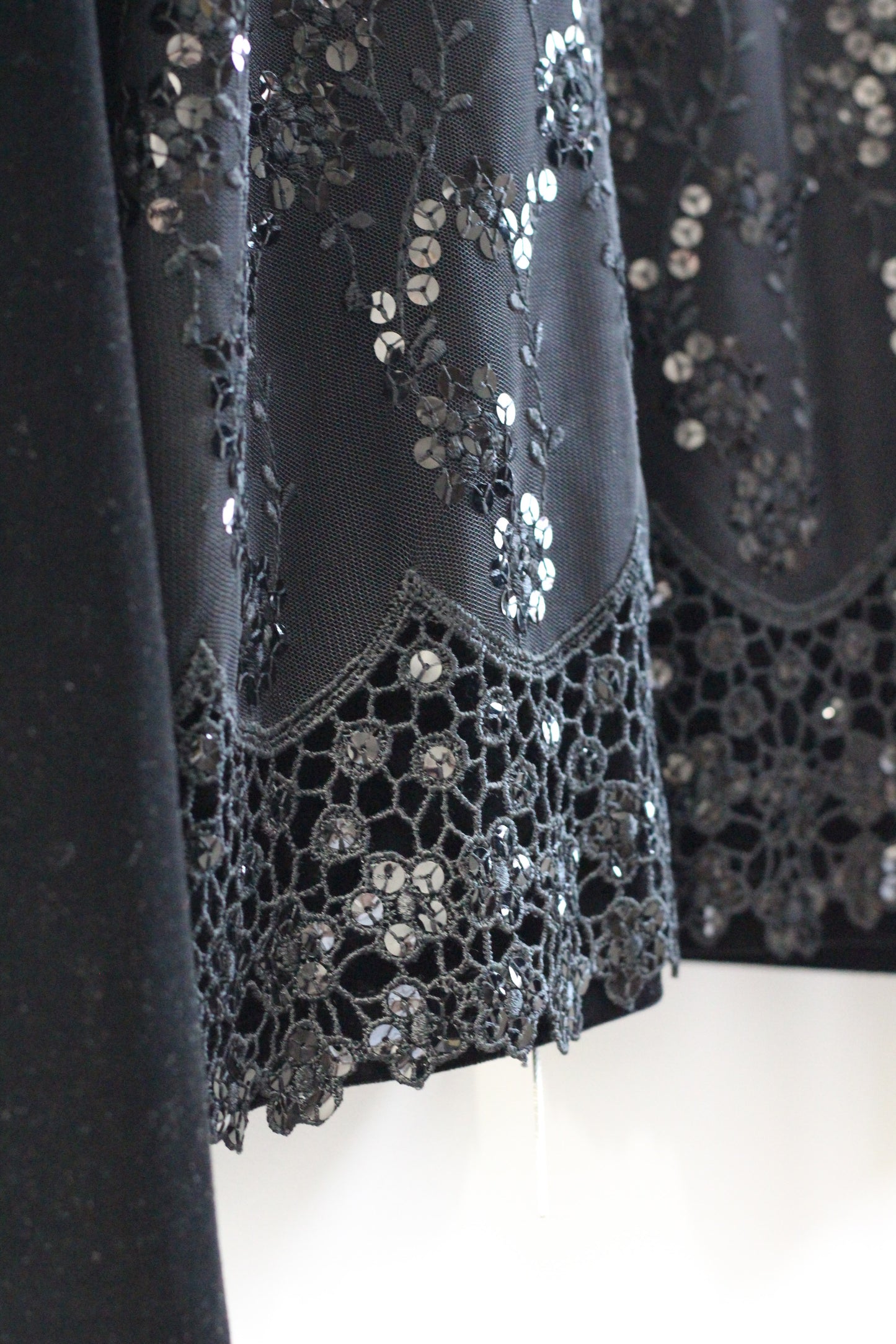 Vintage Black Velour Top x3点