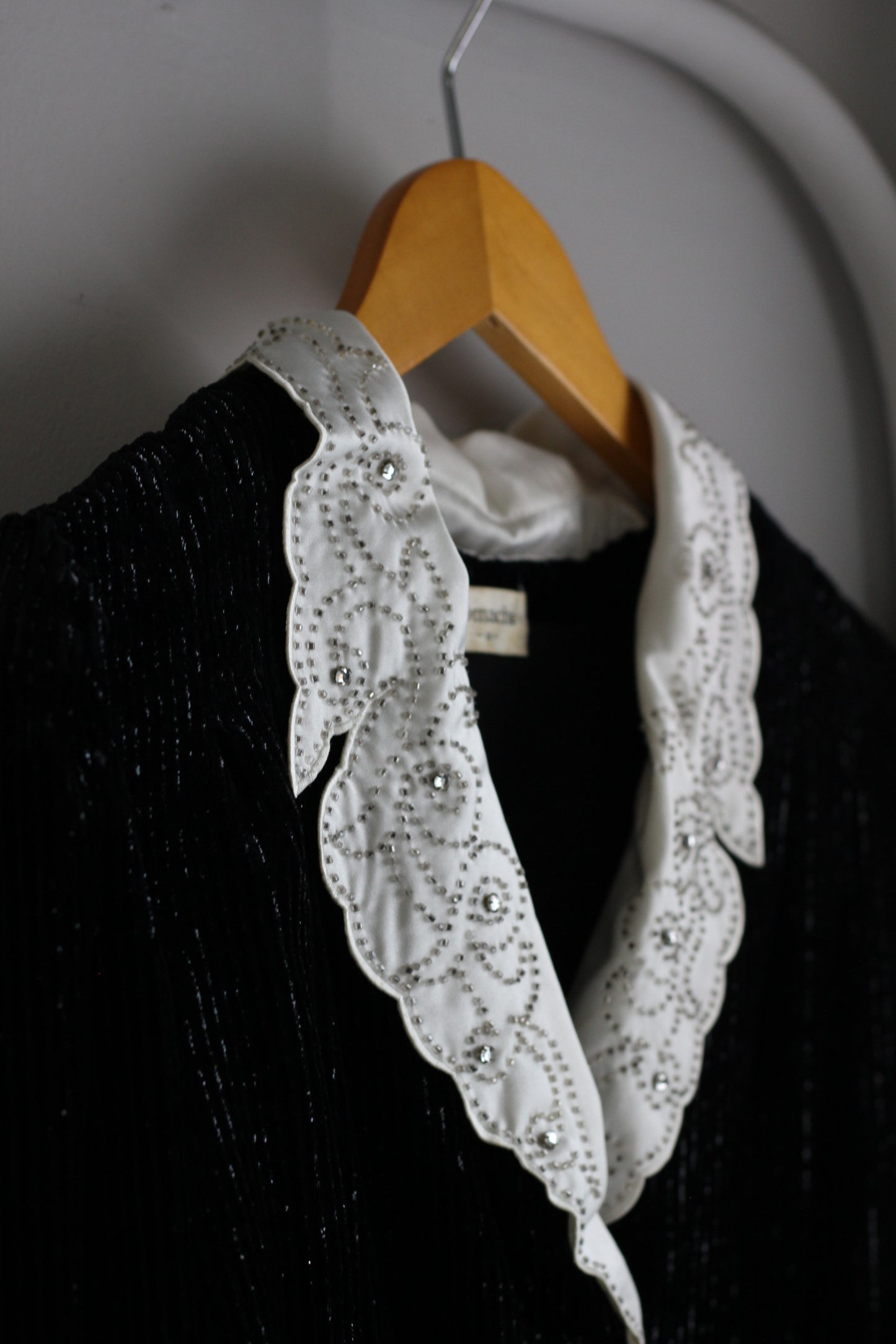 Vintage Black Velour Top x3点