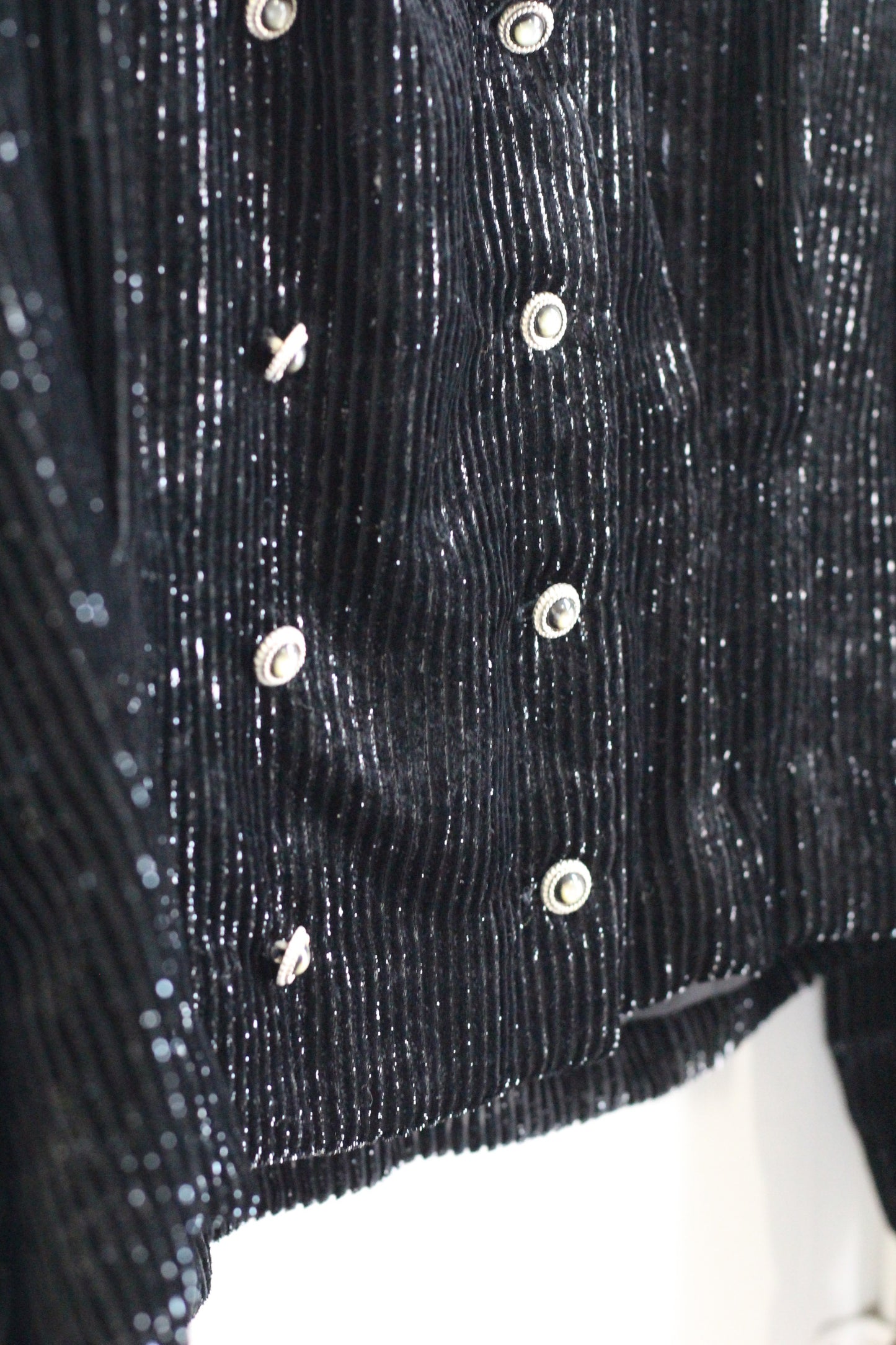 Vintage Black Velour Top x3点