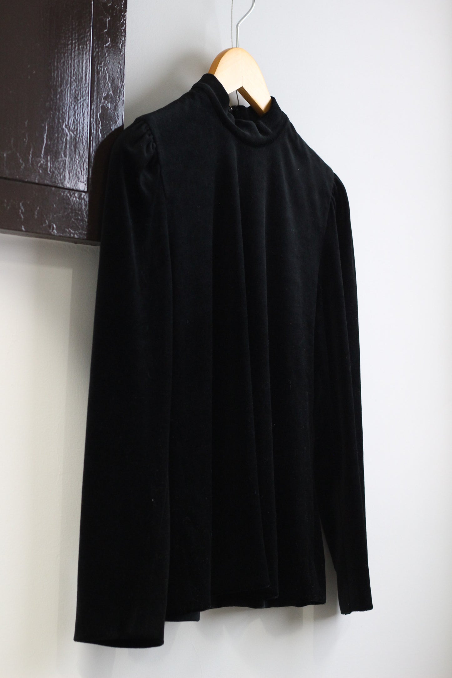 Vintage Black Velour Top x3点