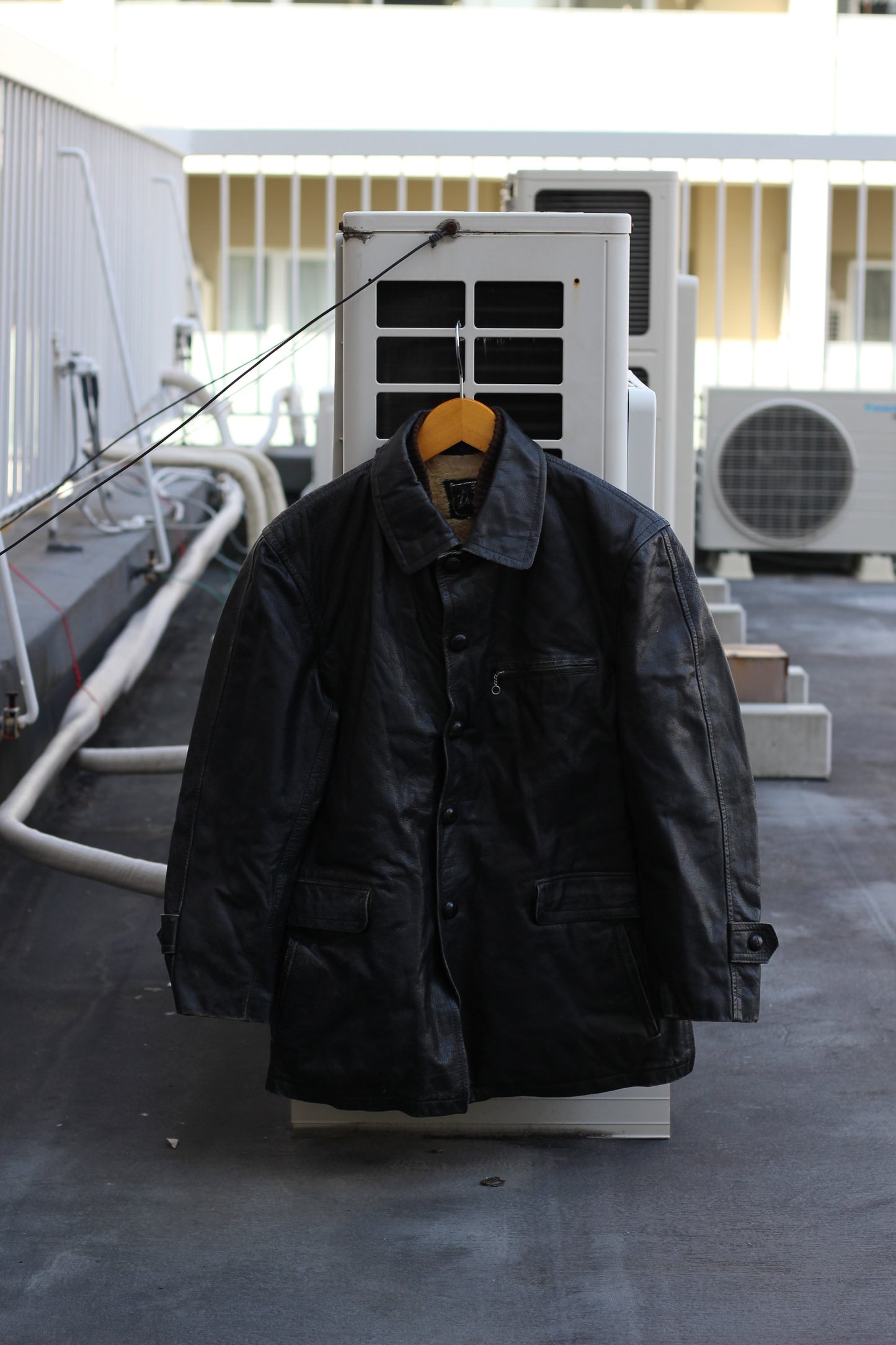 Men's Vintage Riders Leather Jacket x3点