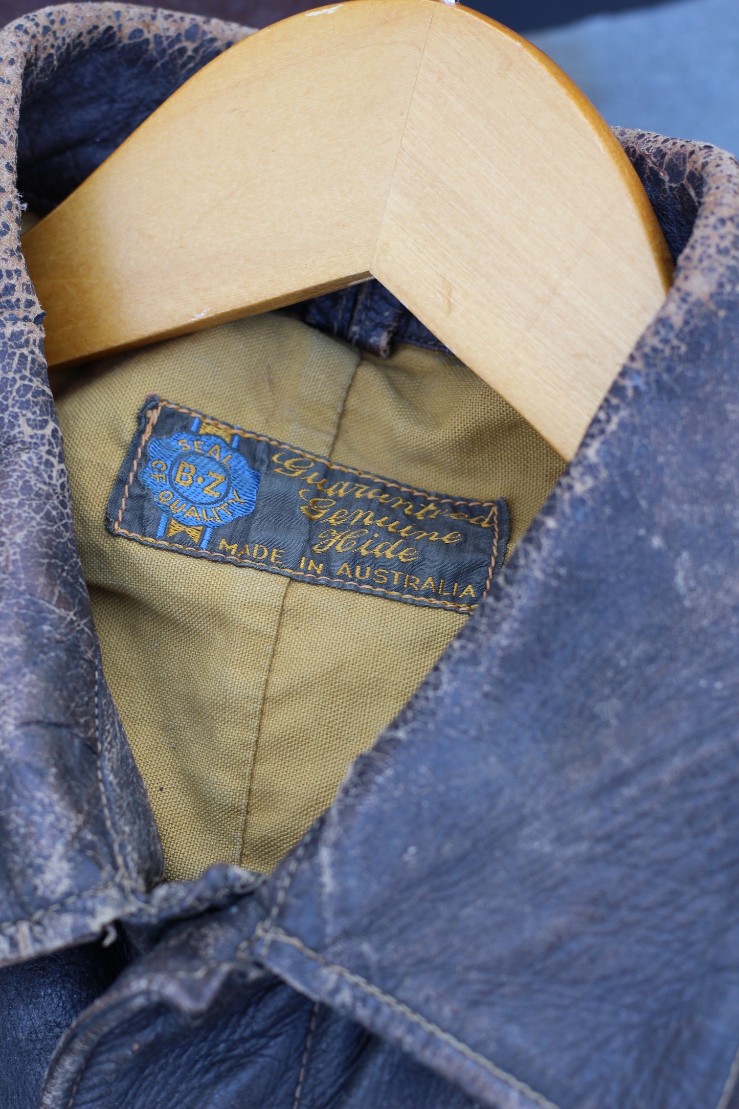 Men's Vintage Riders Leather Jacket x3点