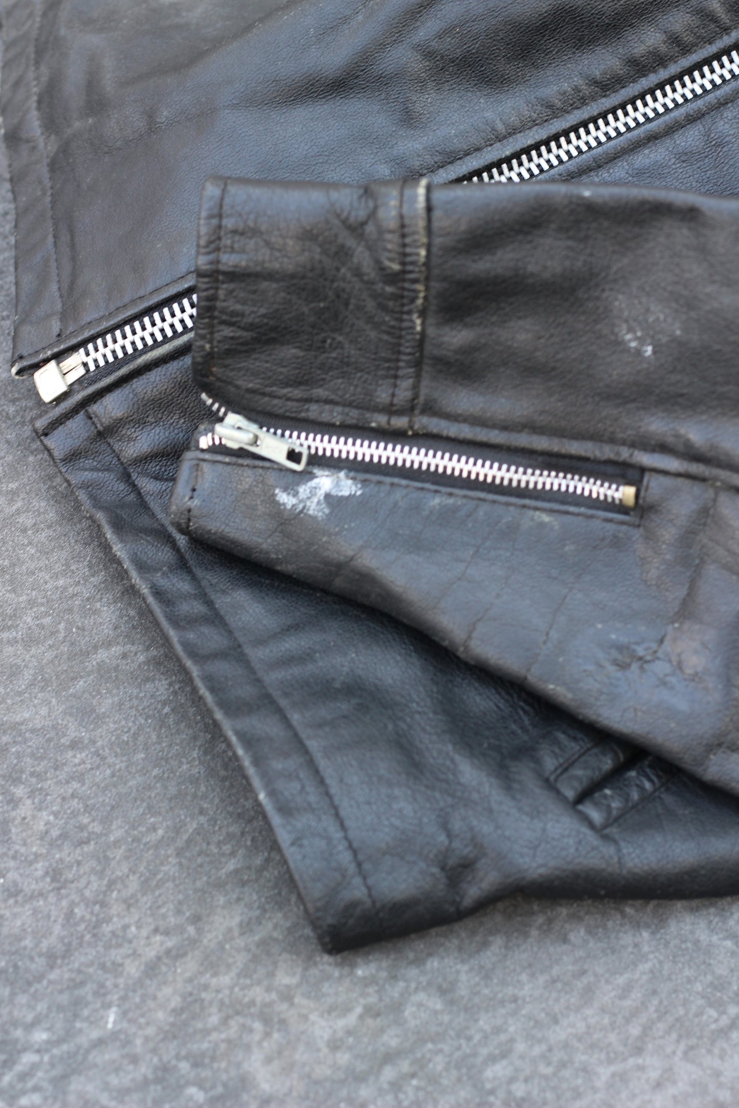 Men's Vintage Riders Leather Jacket x3点