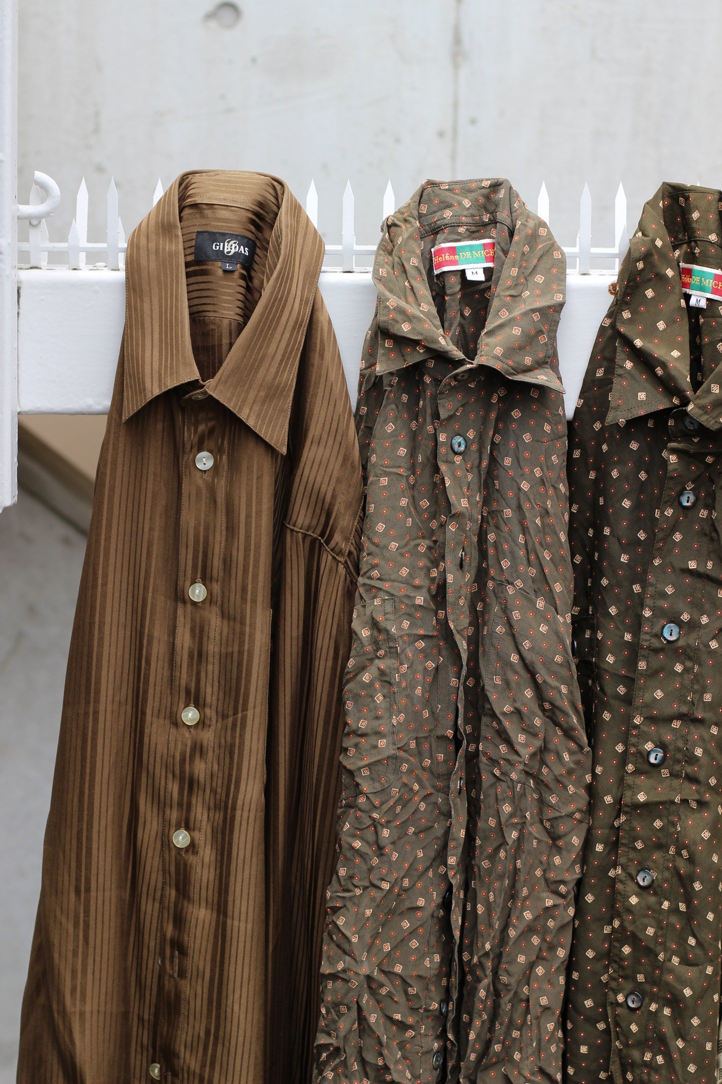 Men's Designer Long Sleeve Silk Shirt x9点