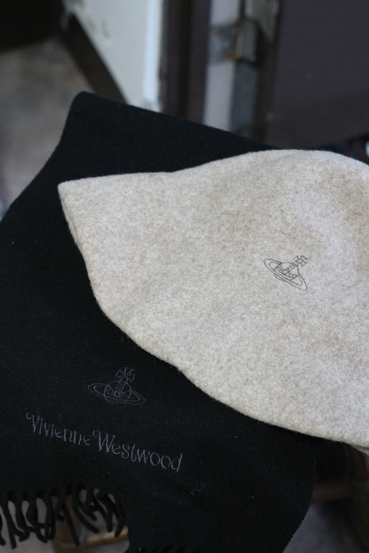 Vivienne Westwood Wool Hat & Scarf set x2点