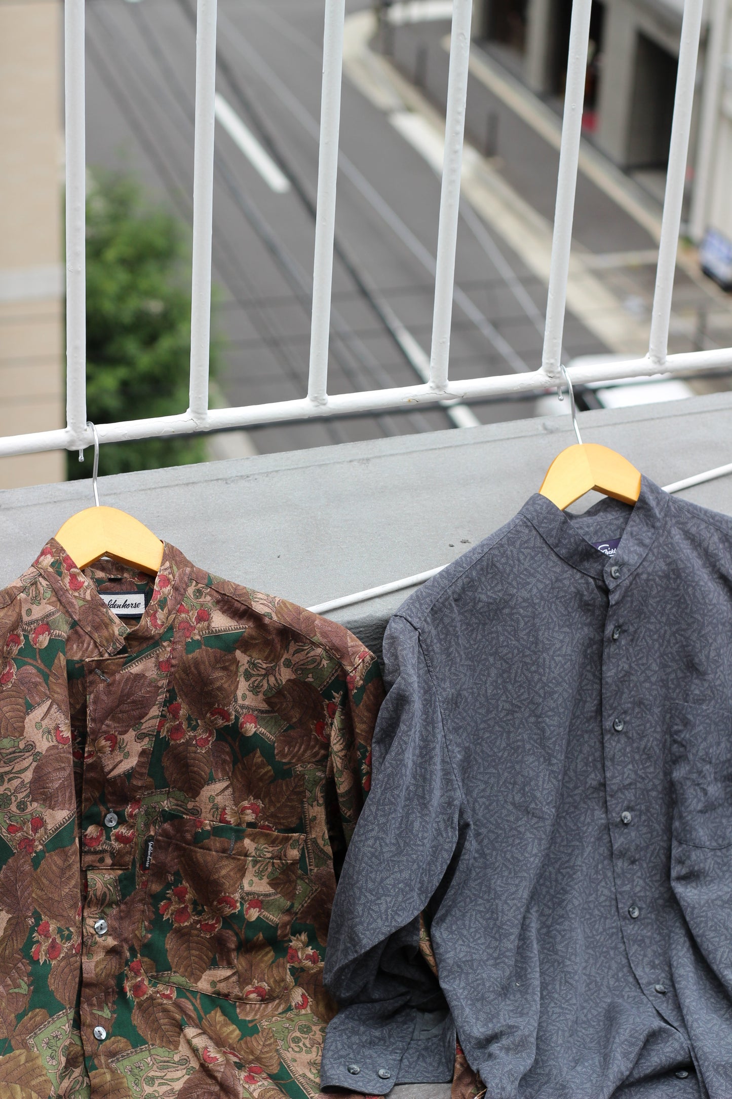 Men's Long Sleeve Band Collar Shirt x7点
