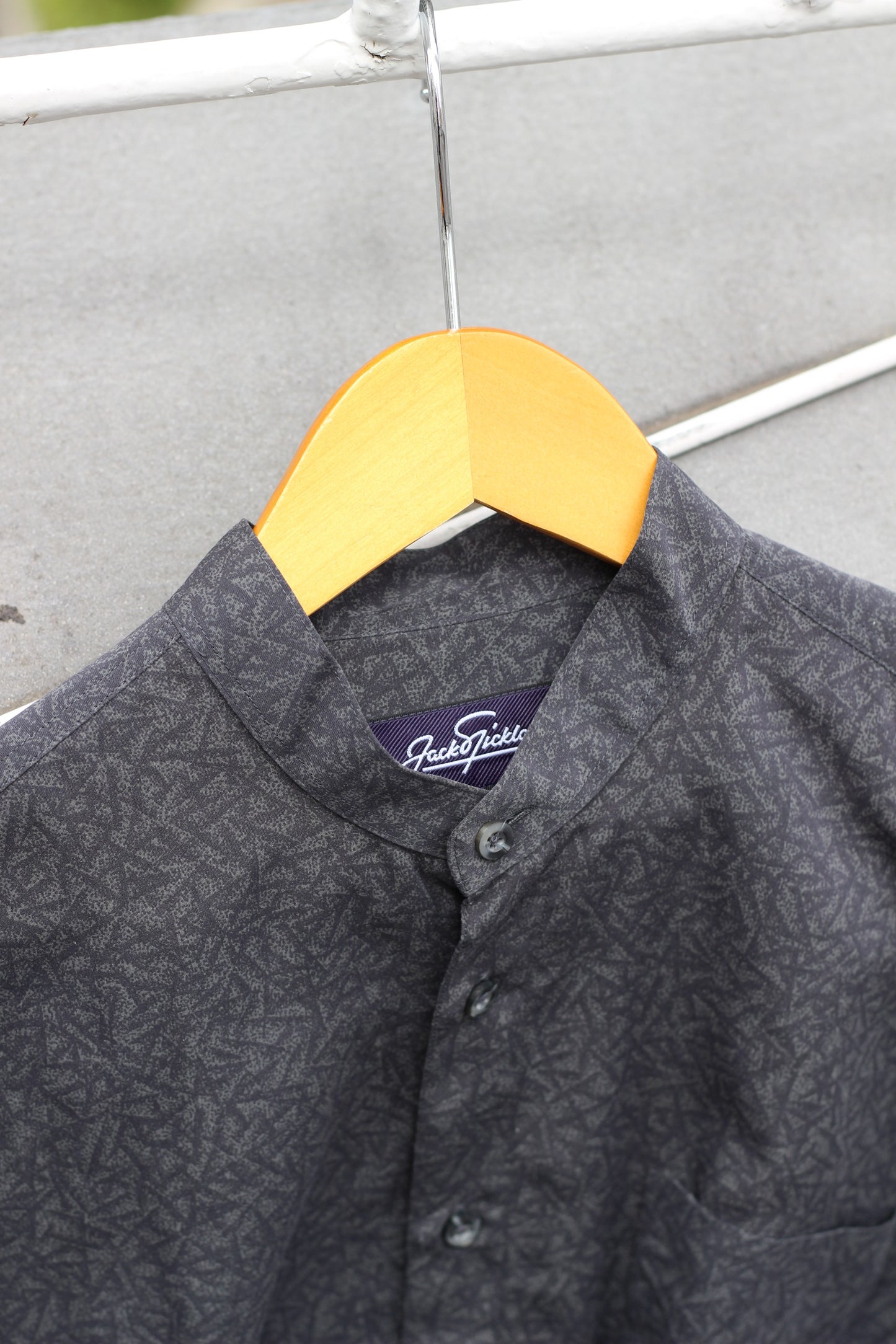 Men's Long Sleeve Band Collar Shirt x7点