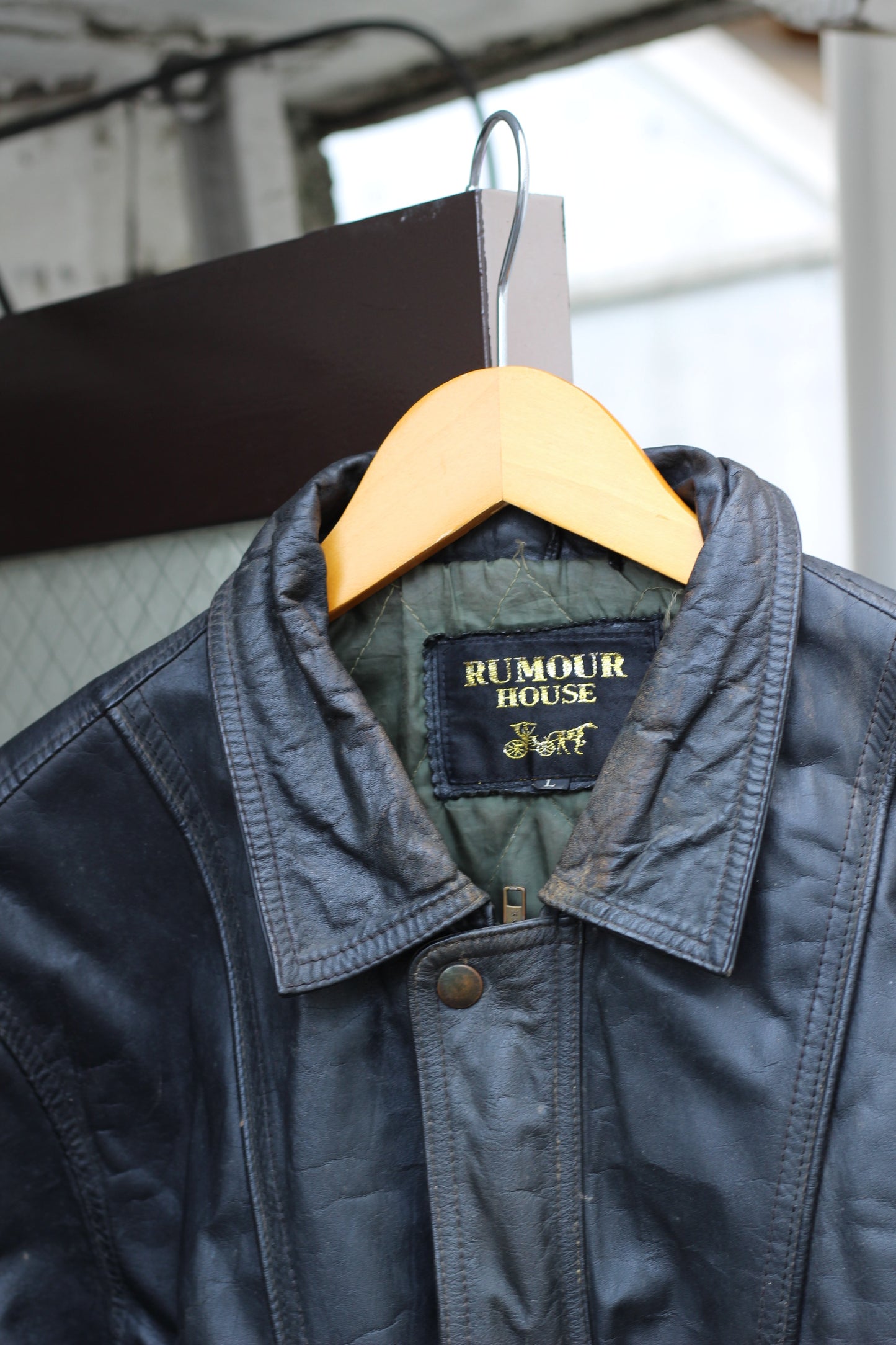 Men's Black Short Leather Jacket x6点