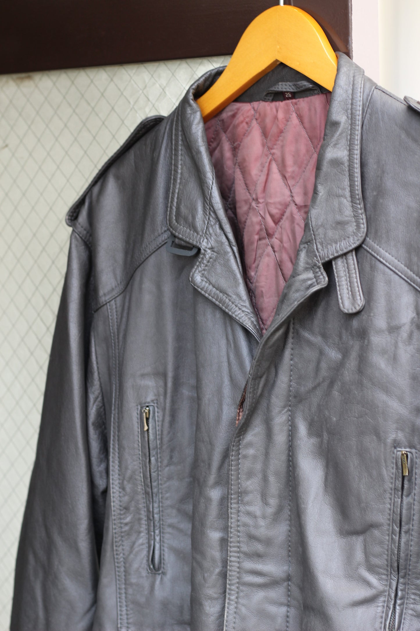 Men's Leather Long Coat x2点